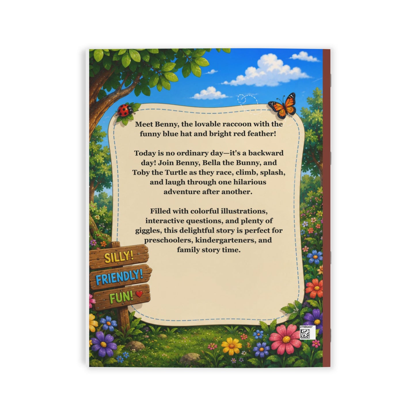 "Benny's Backward Day" Interactive Children's Storybook