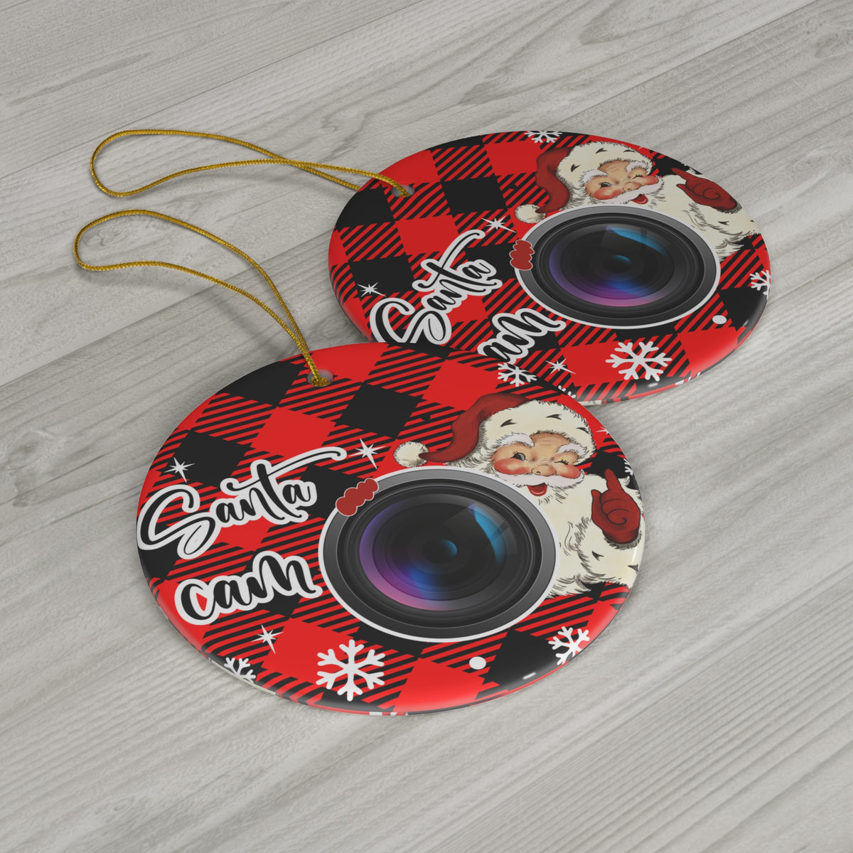 Santa-Cam Christmas Ornament