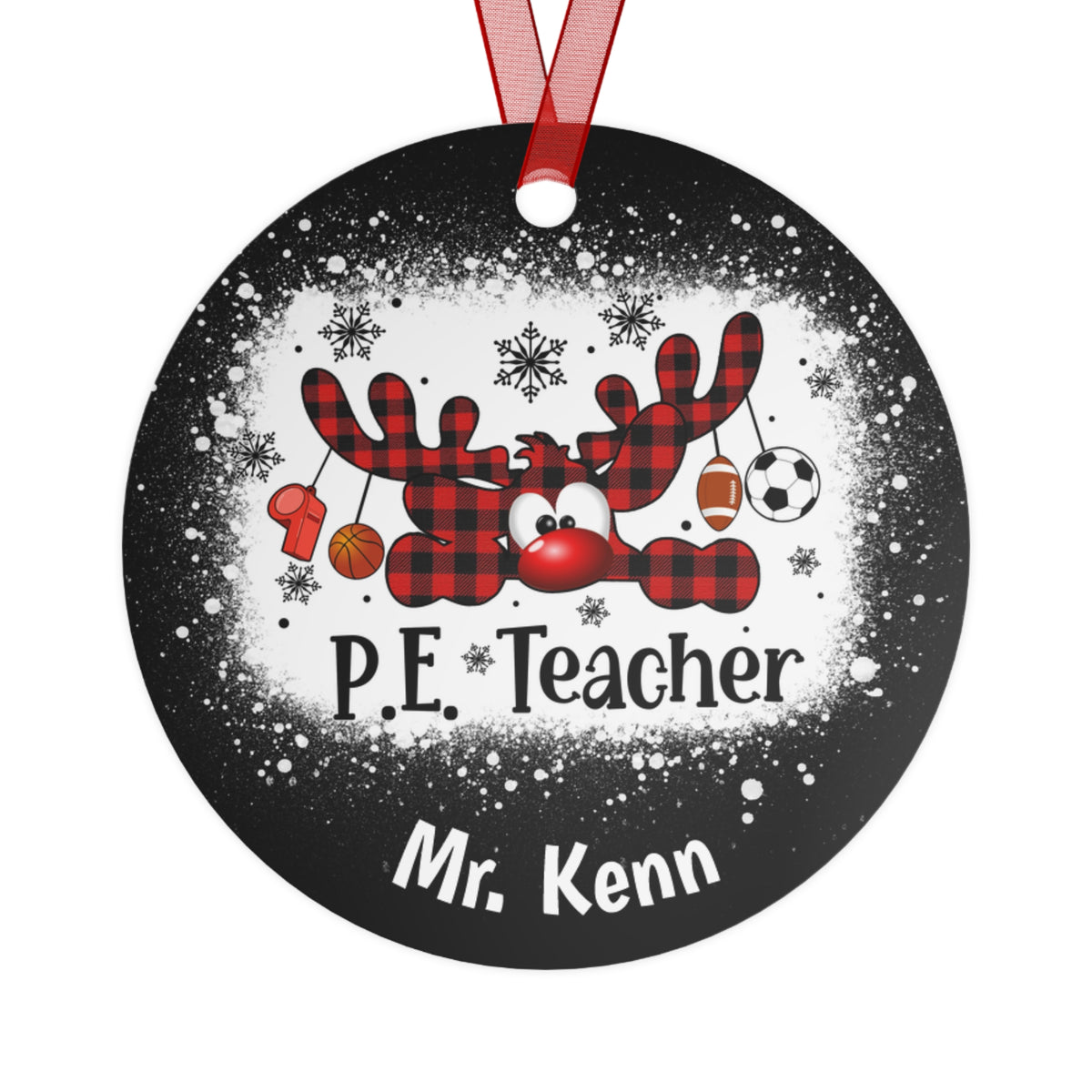 PE Teacher Deluxe Christmas  Ornament