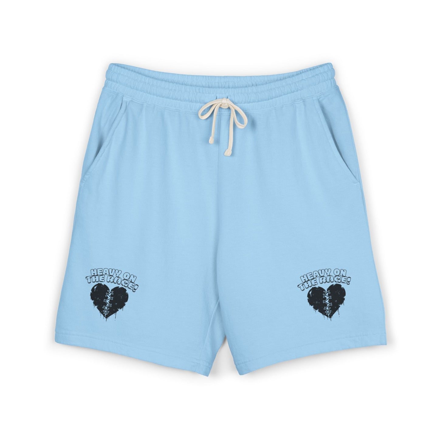 Heavy on the Rage Athletic Fleece Shorts -BE READY!
