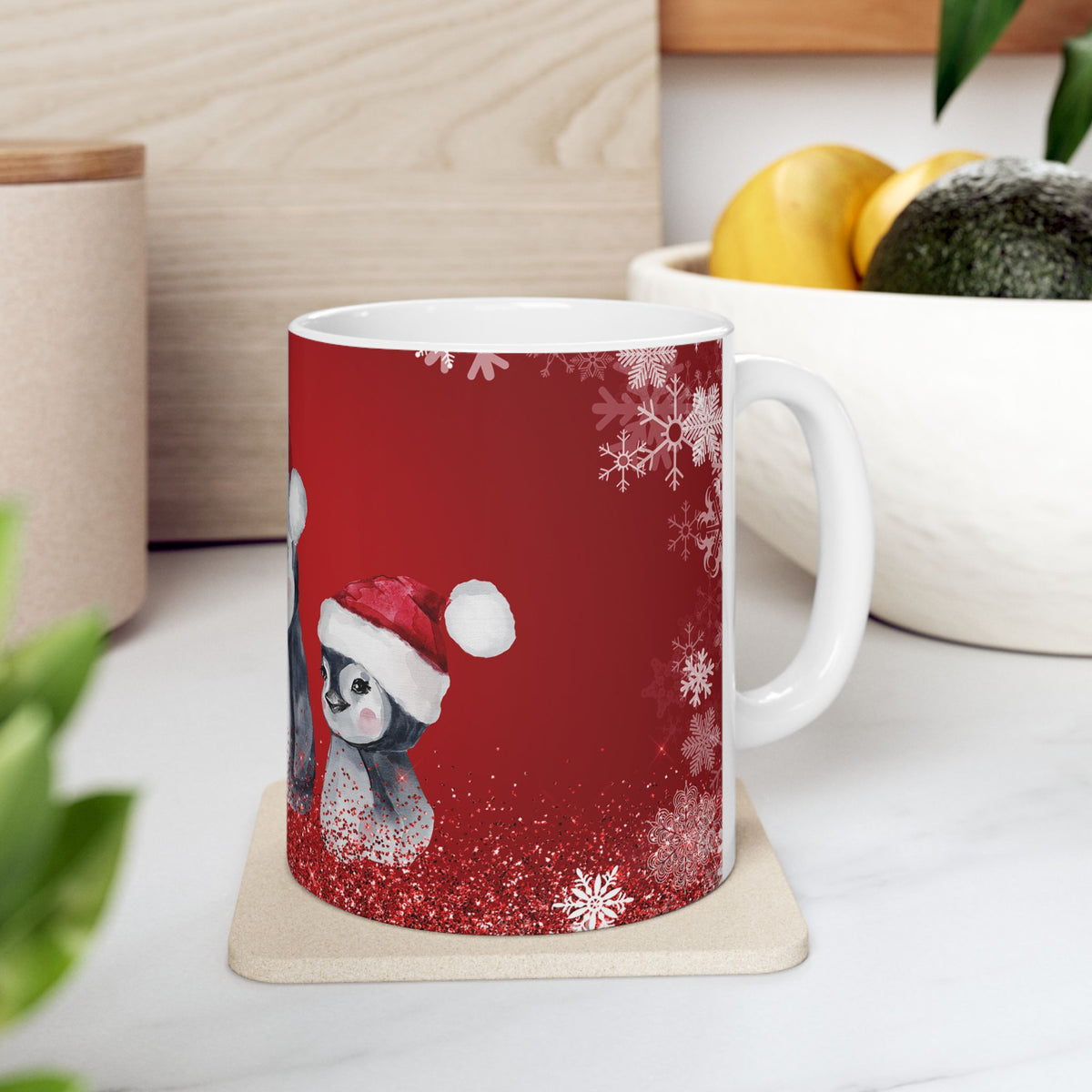 Christmas Penguin Coffee Mug  (11oz & 15oz)