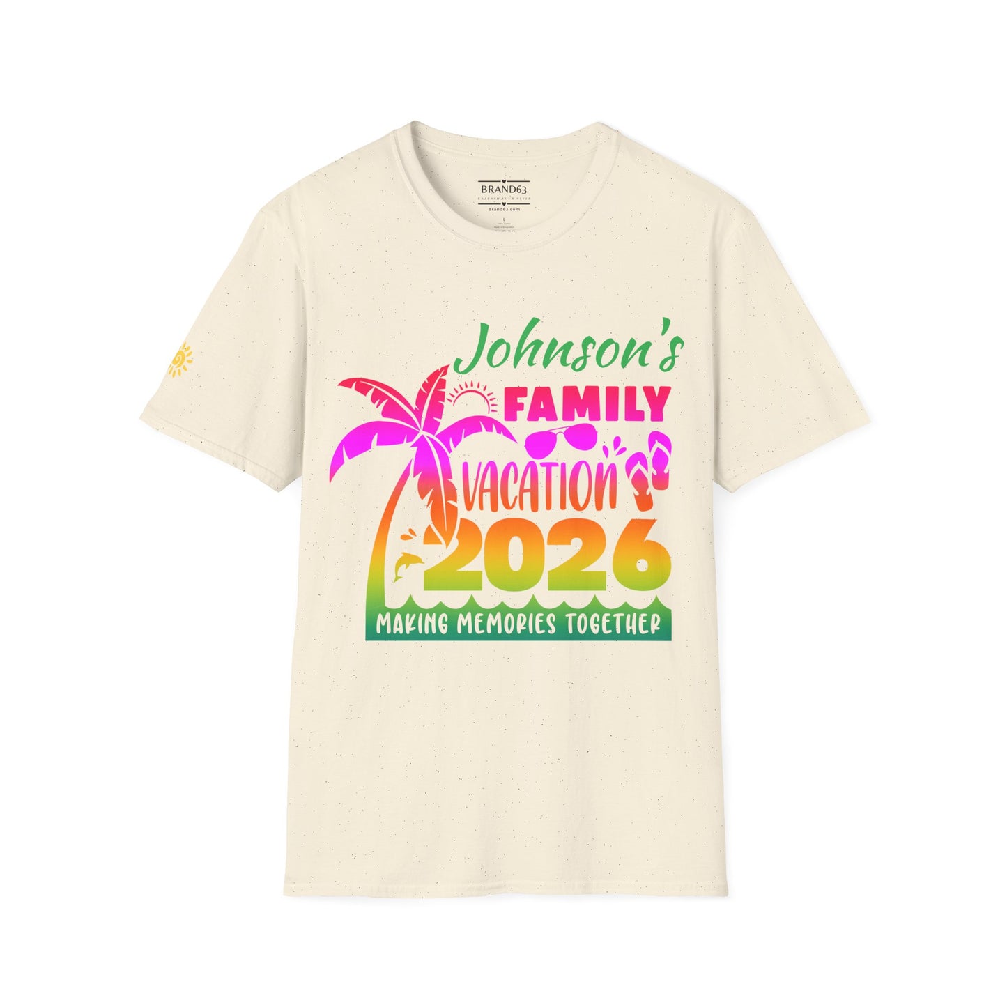 Custom Personalized Family Vacation T-Shirt