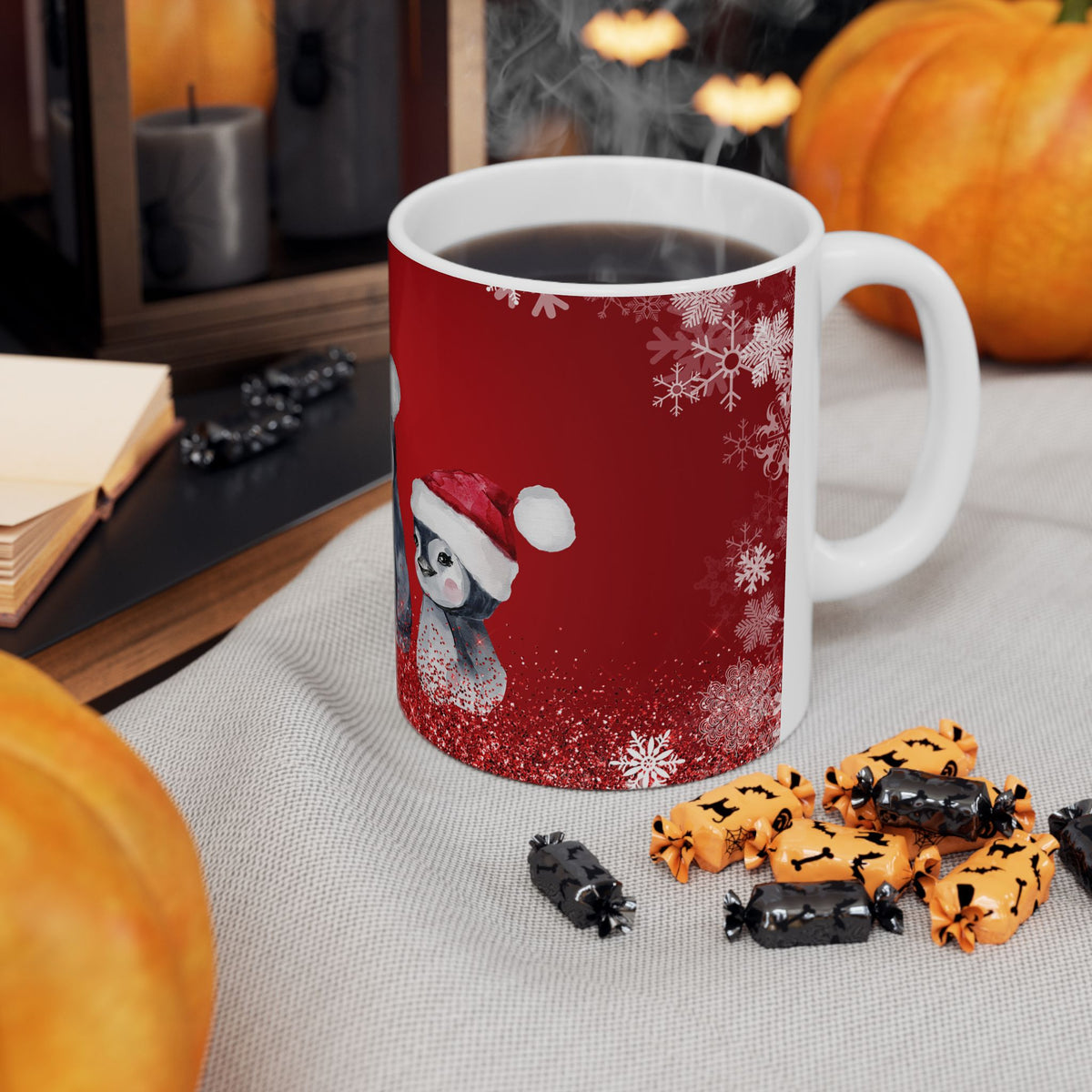 Christmas Penguin Coffee Mug  (11oz & 15oz)