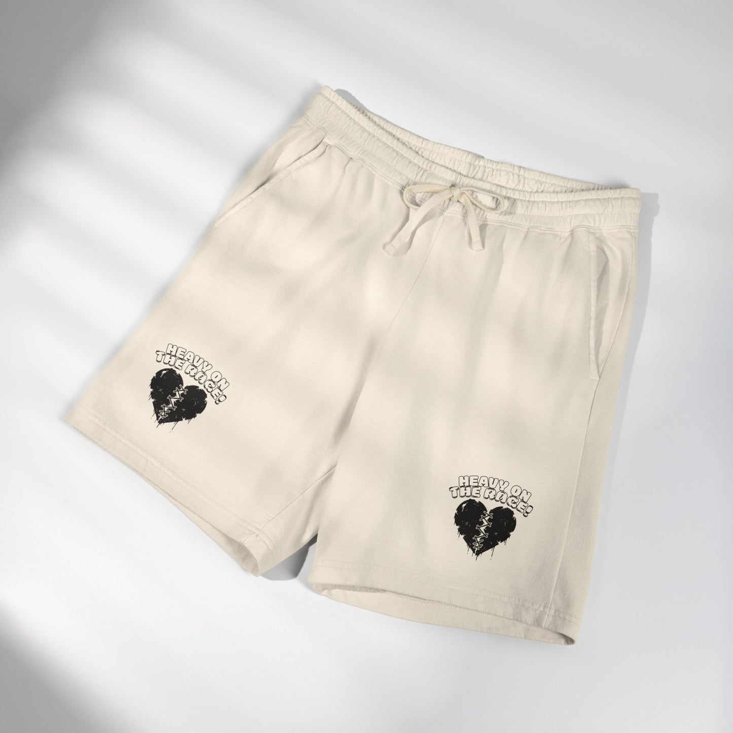 Heavy on the Rage Athletic Fleece Shorts -BE READY!