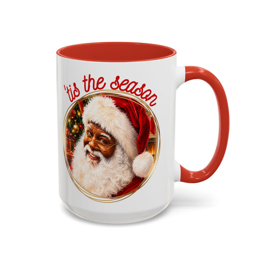 Black Santa Christmas Coffee Mug | ’Tis the Season