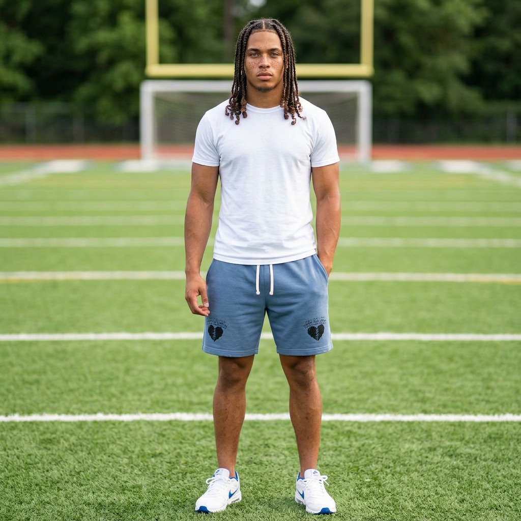 Heavy on the Rage Athletic Fleece Shorts -BE READY!