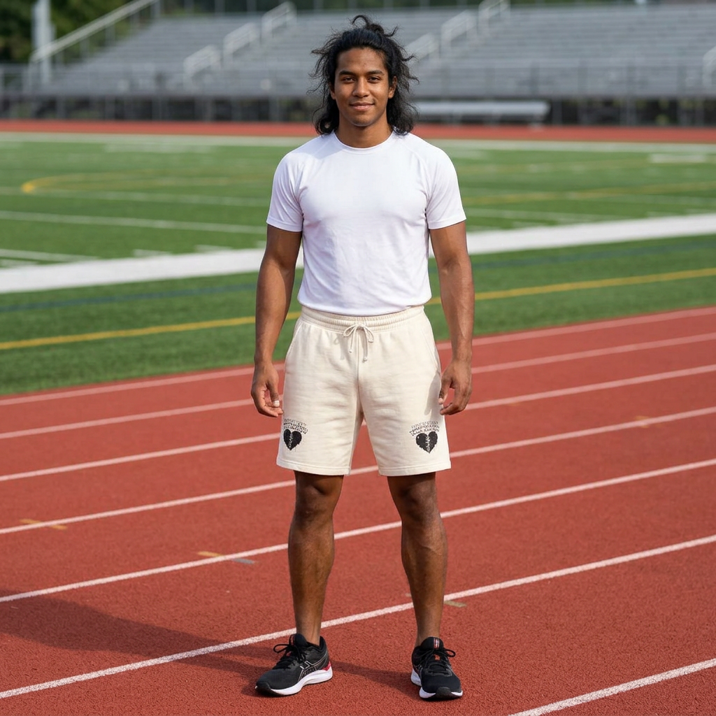 Heavy on the Rage Athletic Fleece Shorts -BE READY!