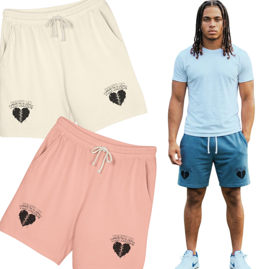 Heavy on the Rage Athletic Fleece Shorts -BE READY!