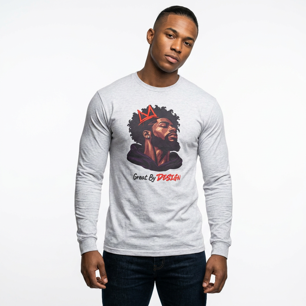 Great King Men's Graphic Long Sleeve Tee