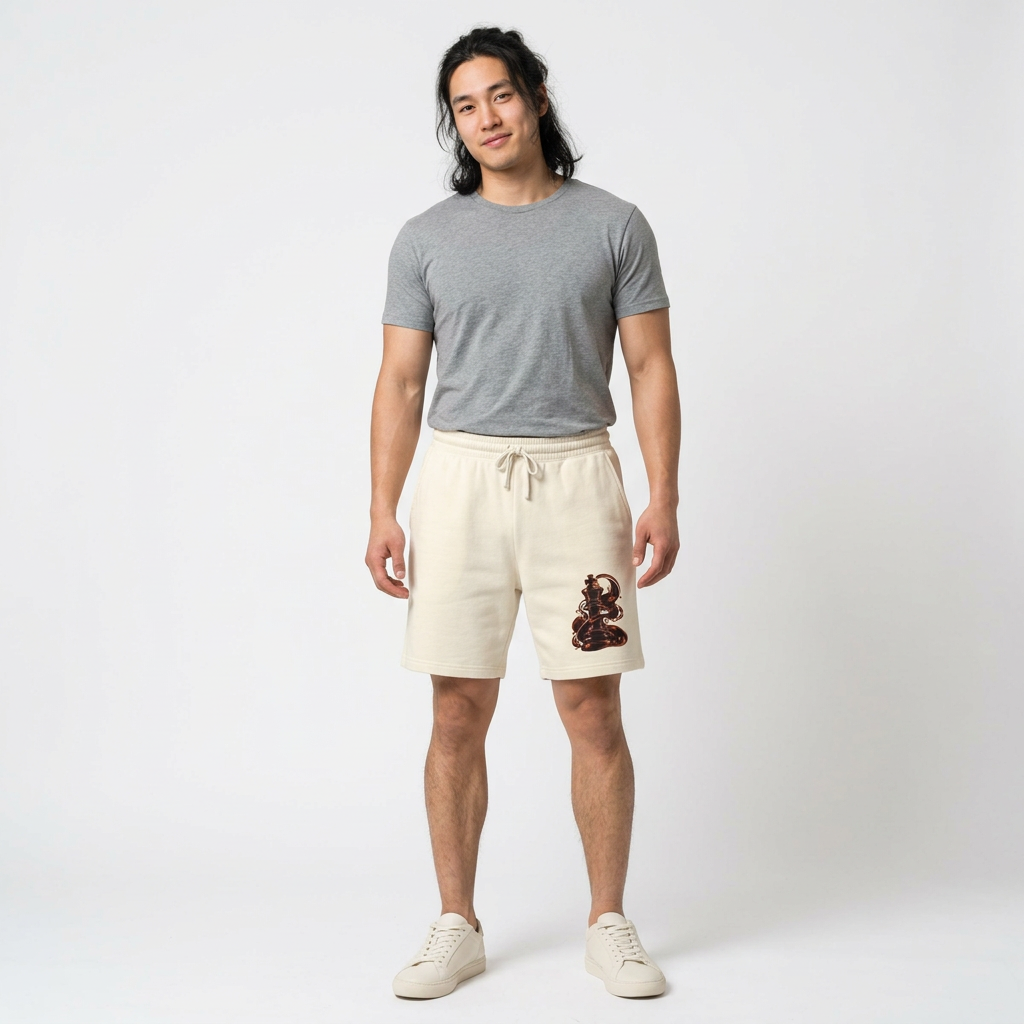 Bronze Chocolate Vibe Fleece Relaxed Sweat Shorts