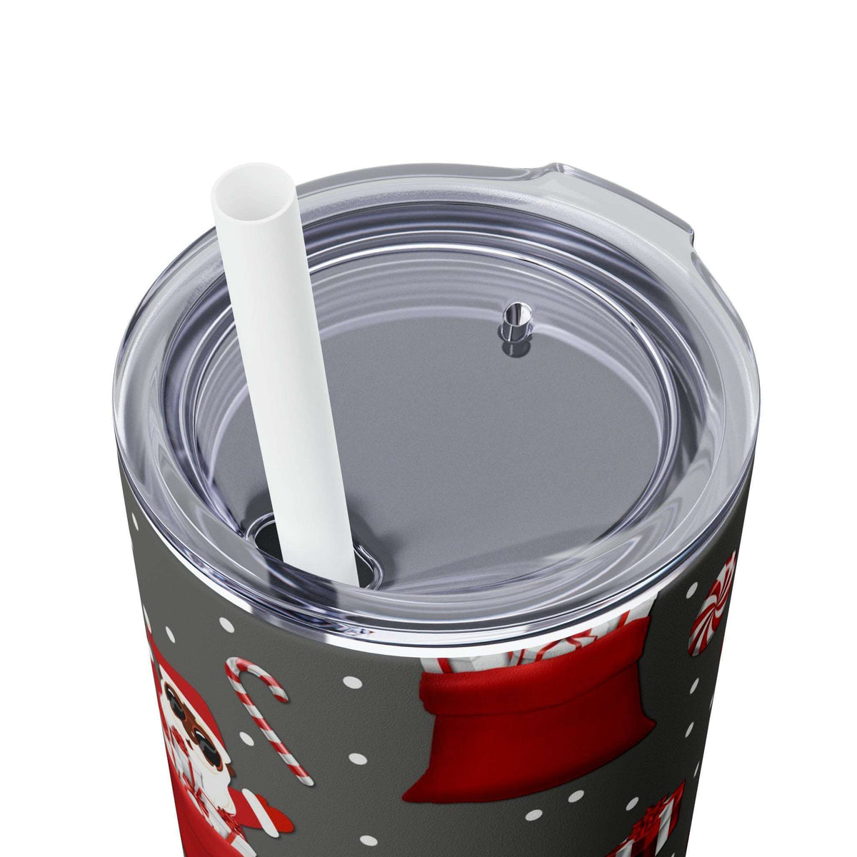 20oz Christmas Black-Santa Skinny Tumbler, Stainless Steel Skinny Tumbler | Best Deals & Free Shipping | Best Deals & Free Shipping | Best Deals & Free Shipping, Brand63