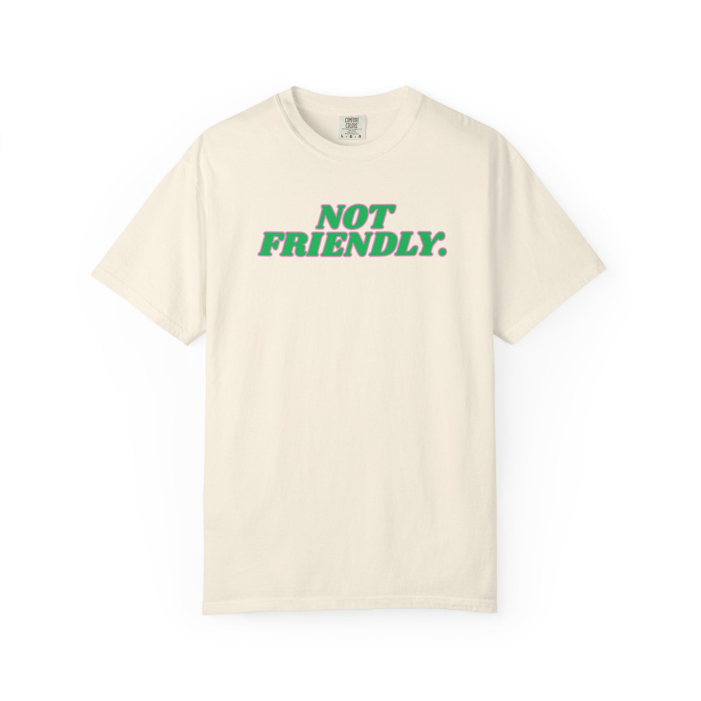 "Not Friendly" Edgy Women's Graphic Tee