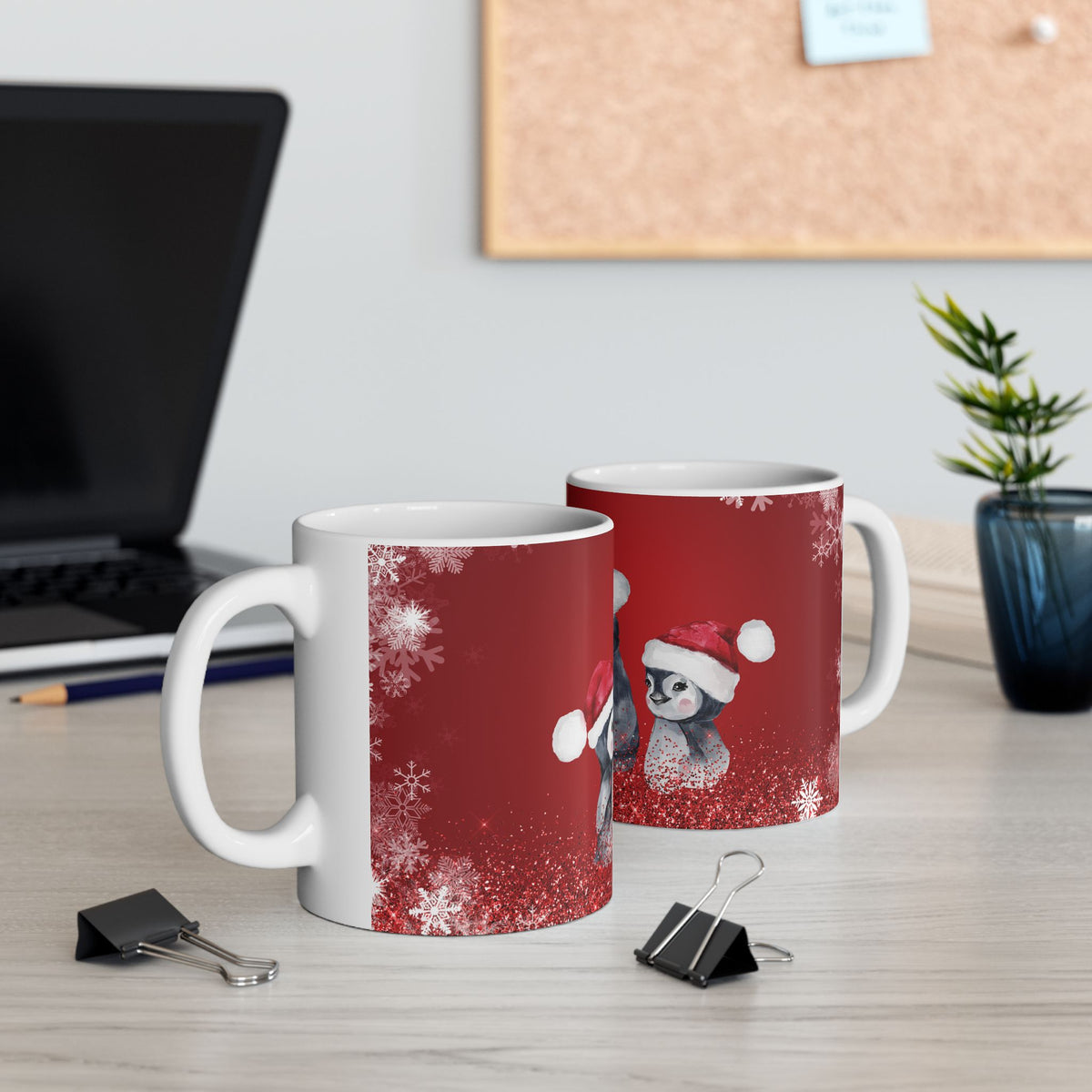 Christmas Penguin Coffee Mug  (11oz & 15oz)