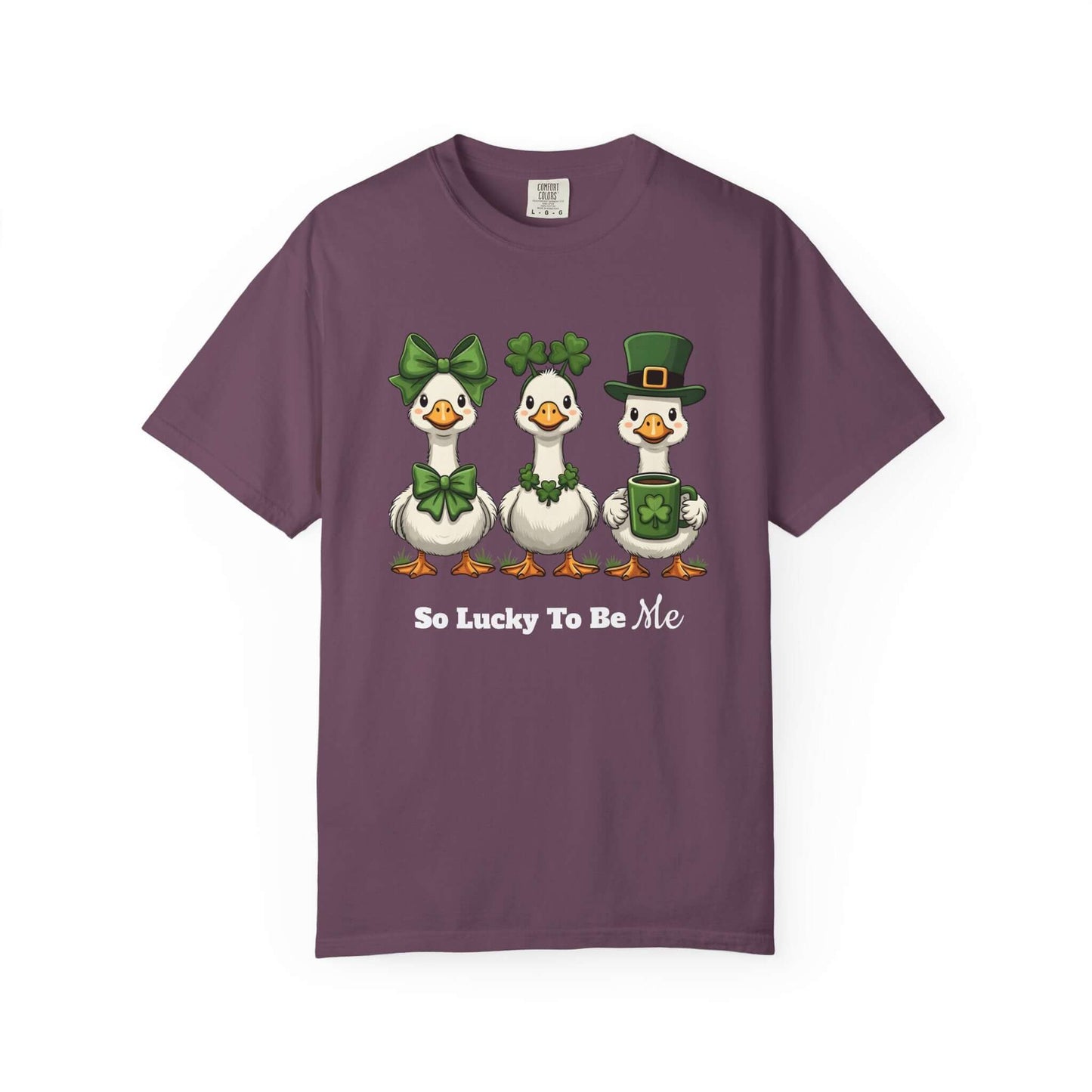 Silly Goose St. Patrick’s Day Shamrocks Comfort Colors Unisex T-Shirt