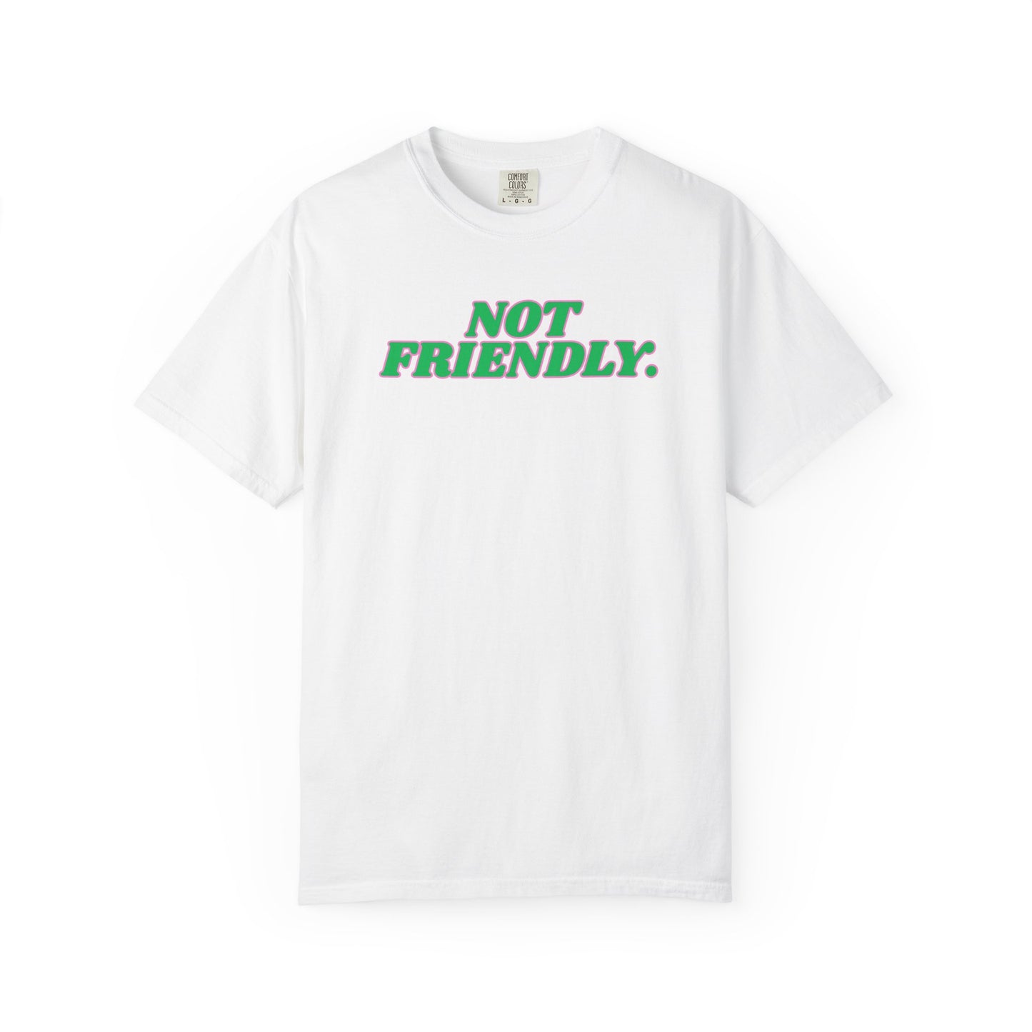 "Not Friendly" Edgy Women's Graphic Tee