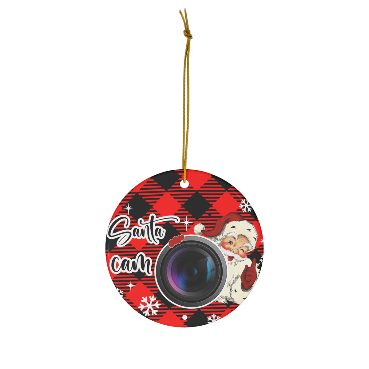 Santa-Cam Christmas Ornament