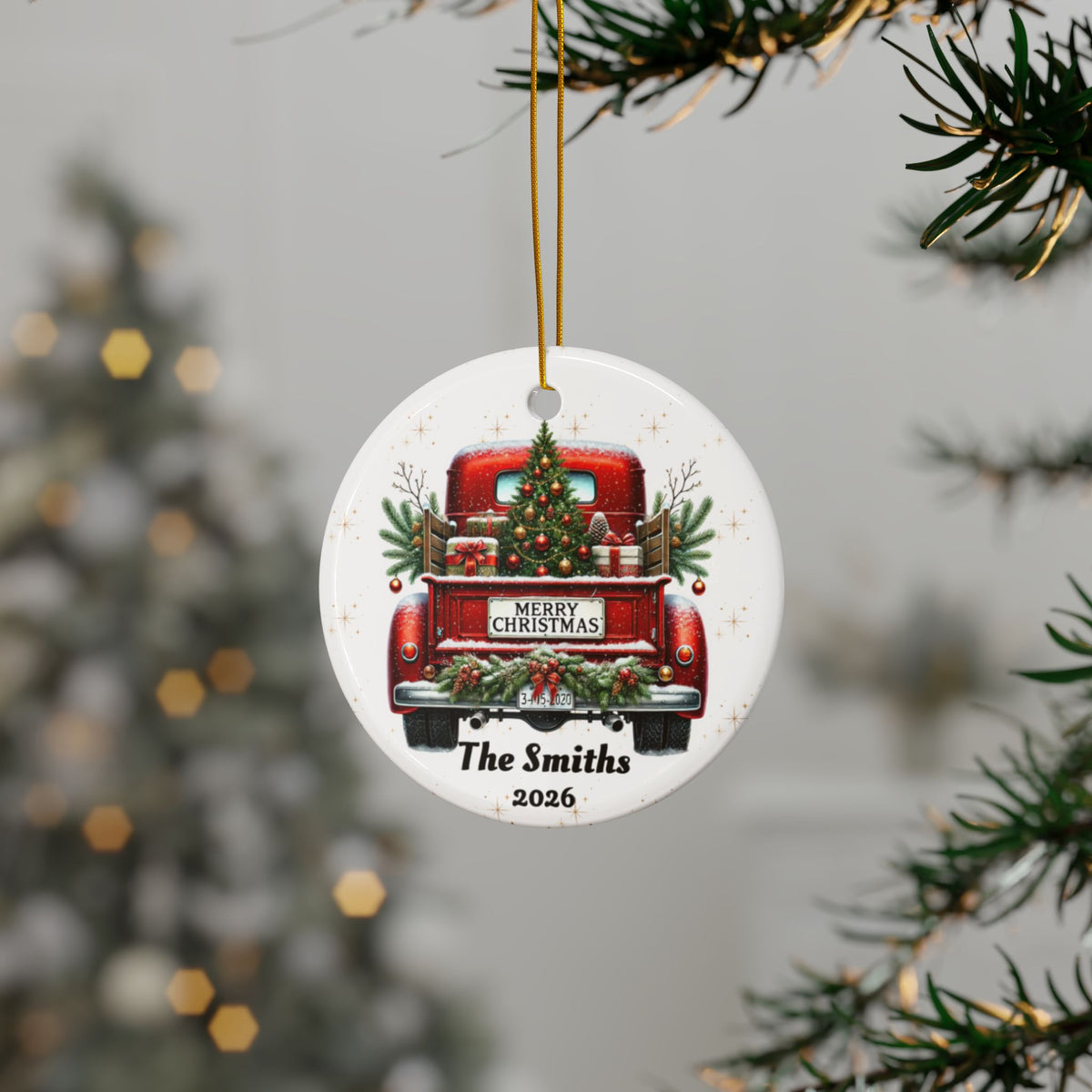 Personalized Old Fashion Christmas Ornament Set (5pcs, 10pcs)