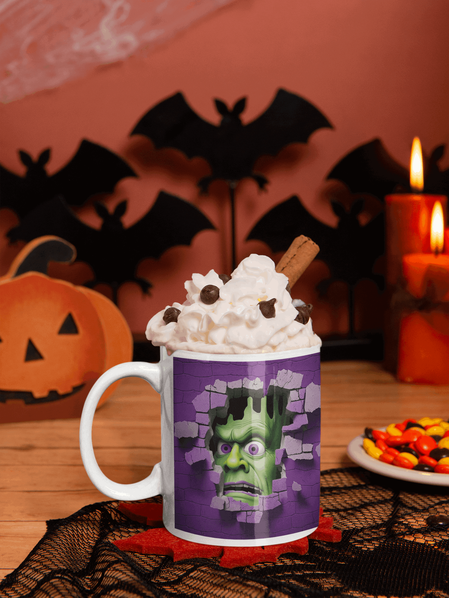 3D Halloween Frankenstein Coffee Mug, Brand63