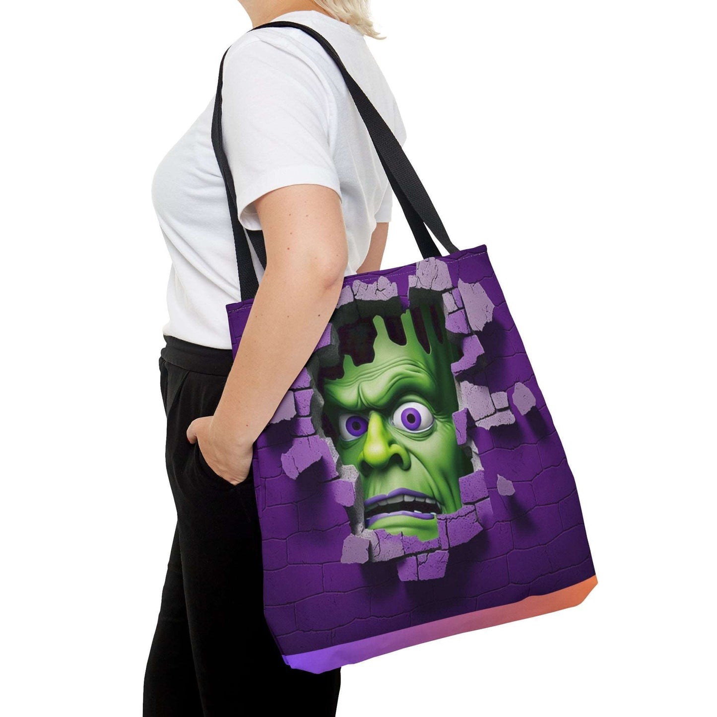 3D Halloween Tote Bag Frankenstein Design, Brand63