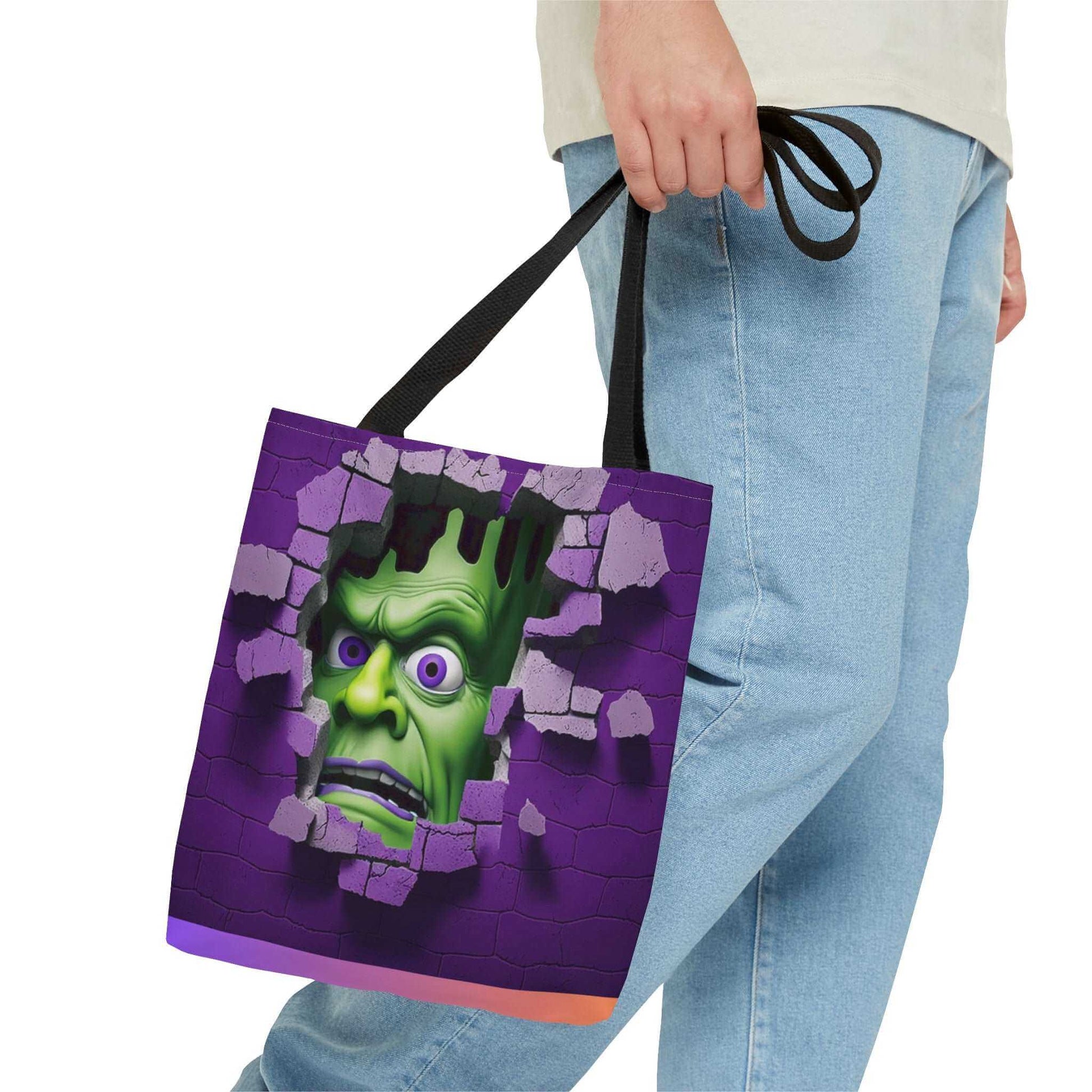 3D Halloween Tote Bag Frankenstein Design, Brand63