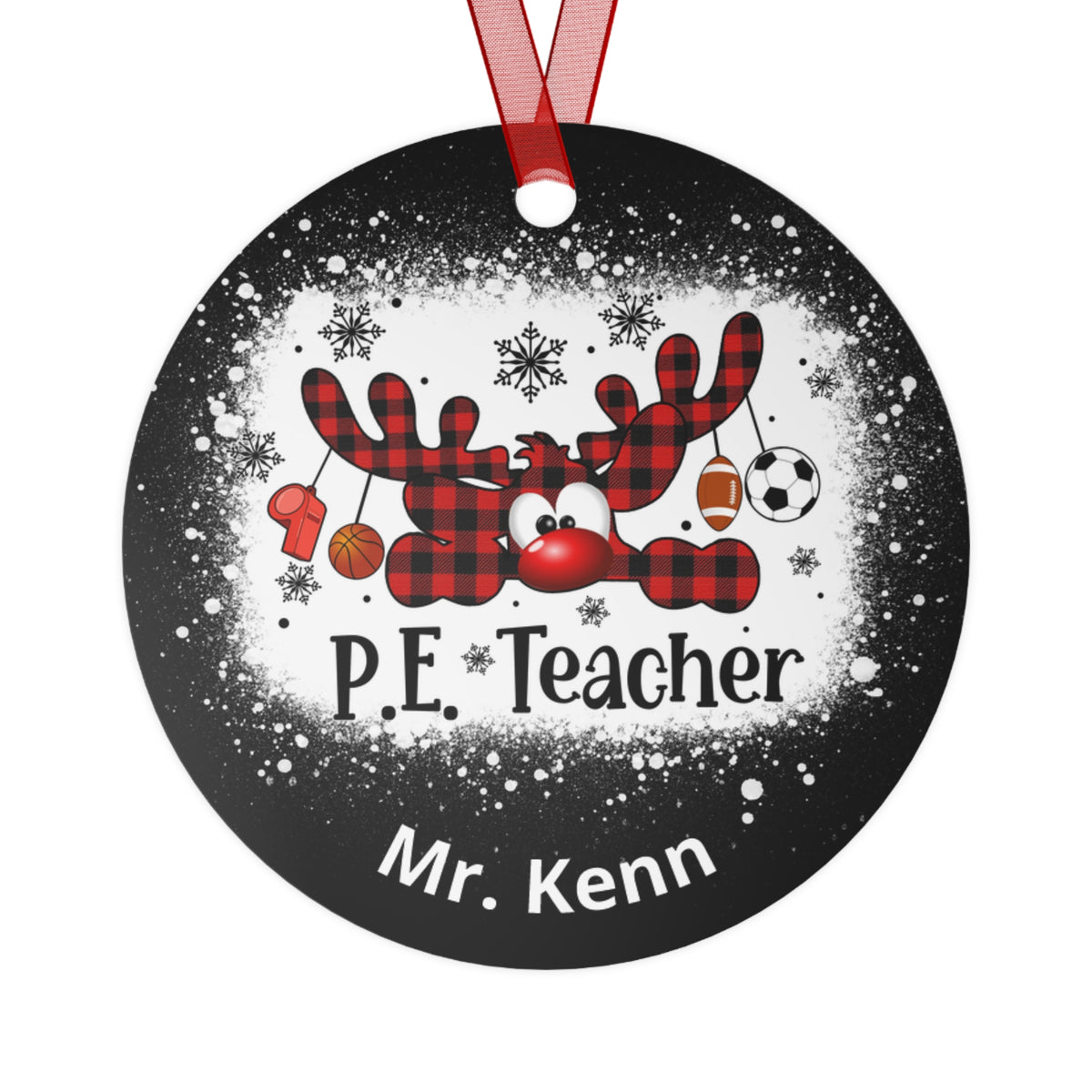 PE Teacher Deluxe Christmas  Ornament