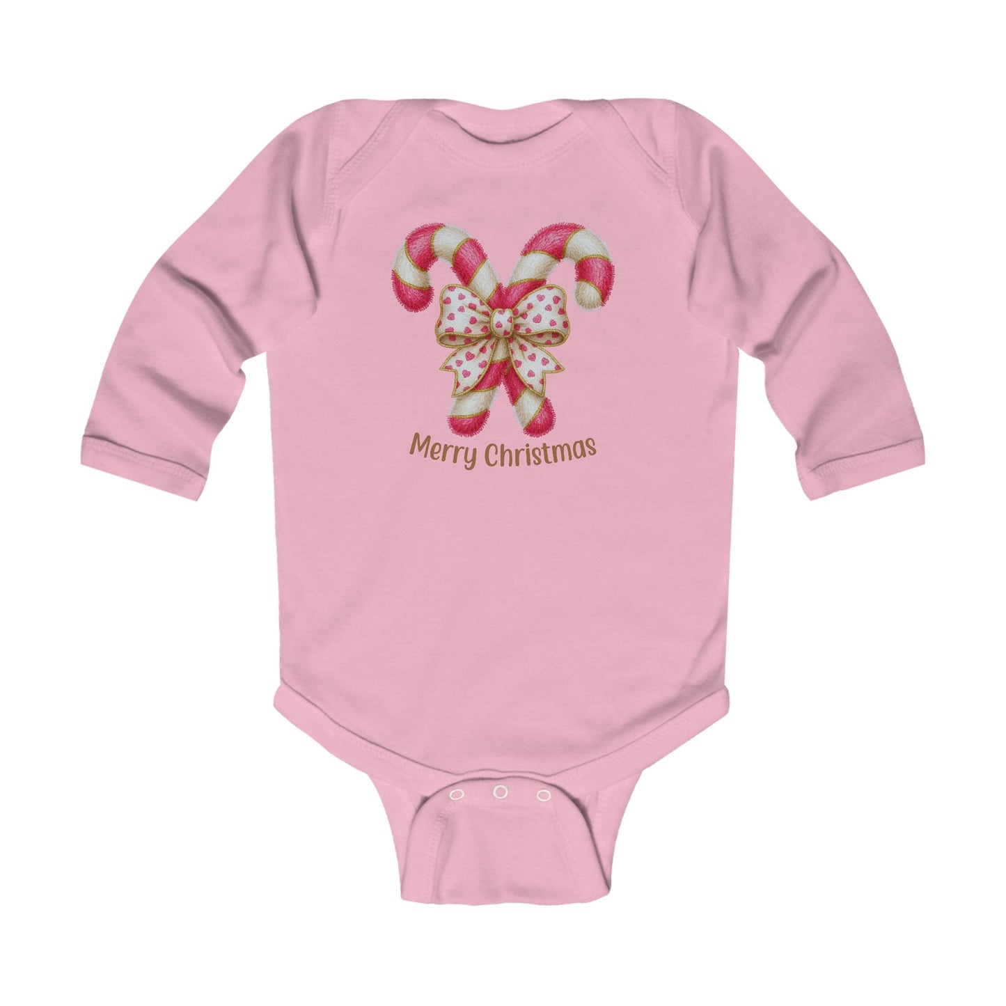 Candy Cane Infant Bodysuit — Christmas Baby Onesie