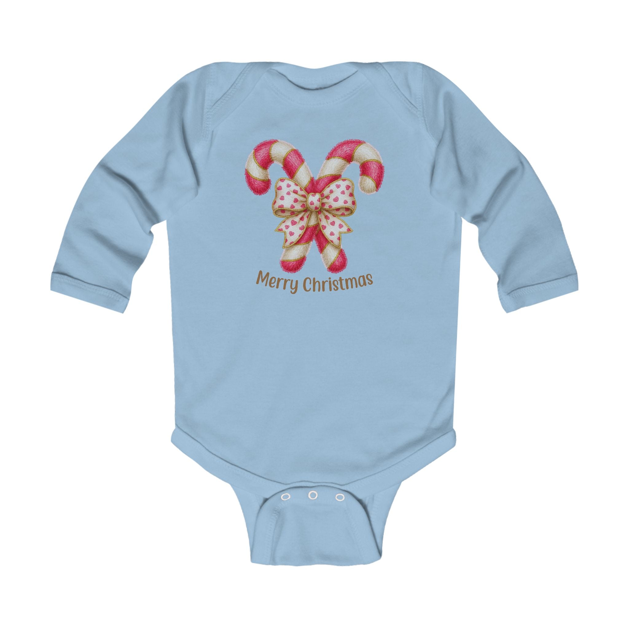 Candy Cane Infant Bodysuit — Christmas Baby Onesie