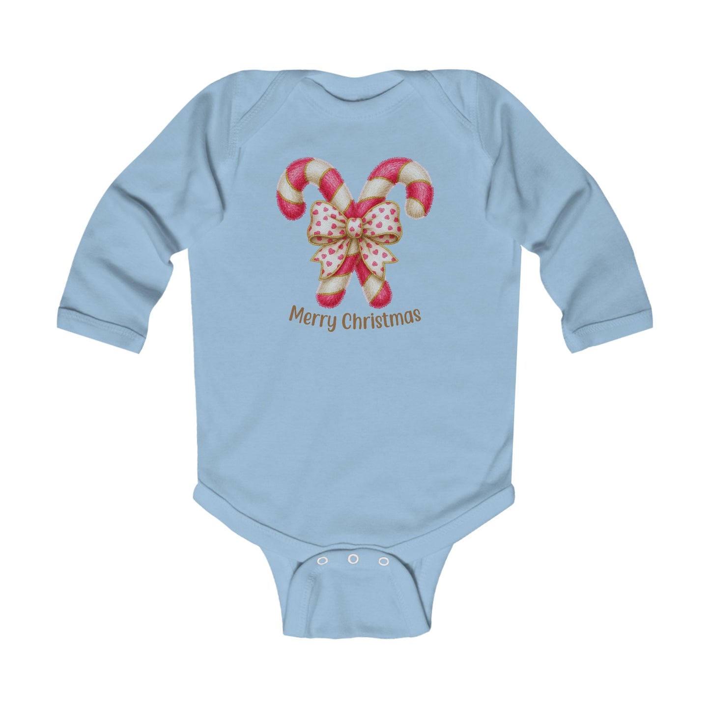 Candy Cane Infant Bodysuit — Christmas Baby Onesie