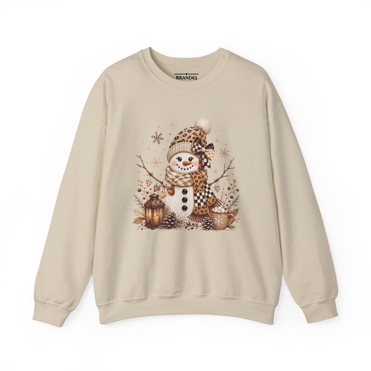 Cozy Snowman Winter Crewneck Sweatshirt