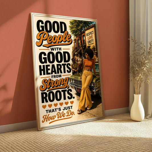 70's African-American Men and Women Digital Download Wall Art | Black Culture Vibes