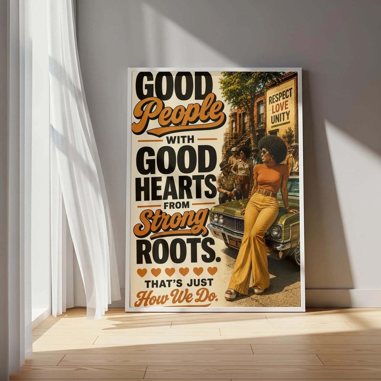 70's African-American Men and Women Digital Download Wall Art | Black Culture Vibes