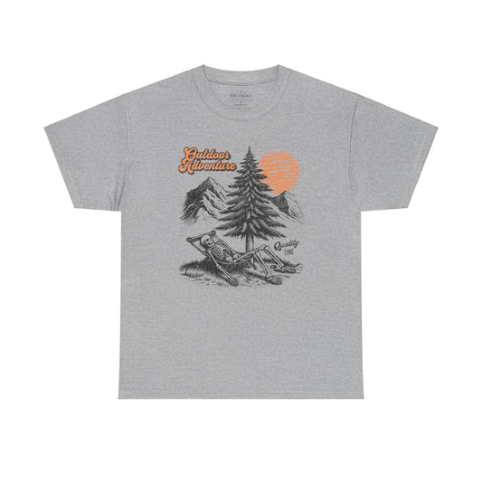 Outdoor Adventure Mens t-shirt, womens camping shirt, skeleton shirt for men and women,  mens camping shirt, mens hiking shirt, womens hiking shirt