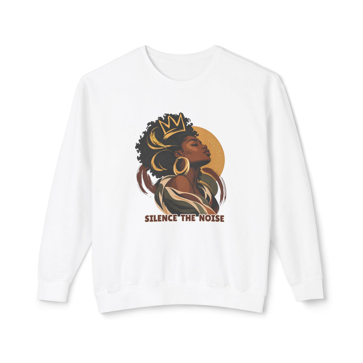 Women's Afrocentric Silence Crewneck Sweatshirt