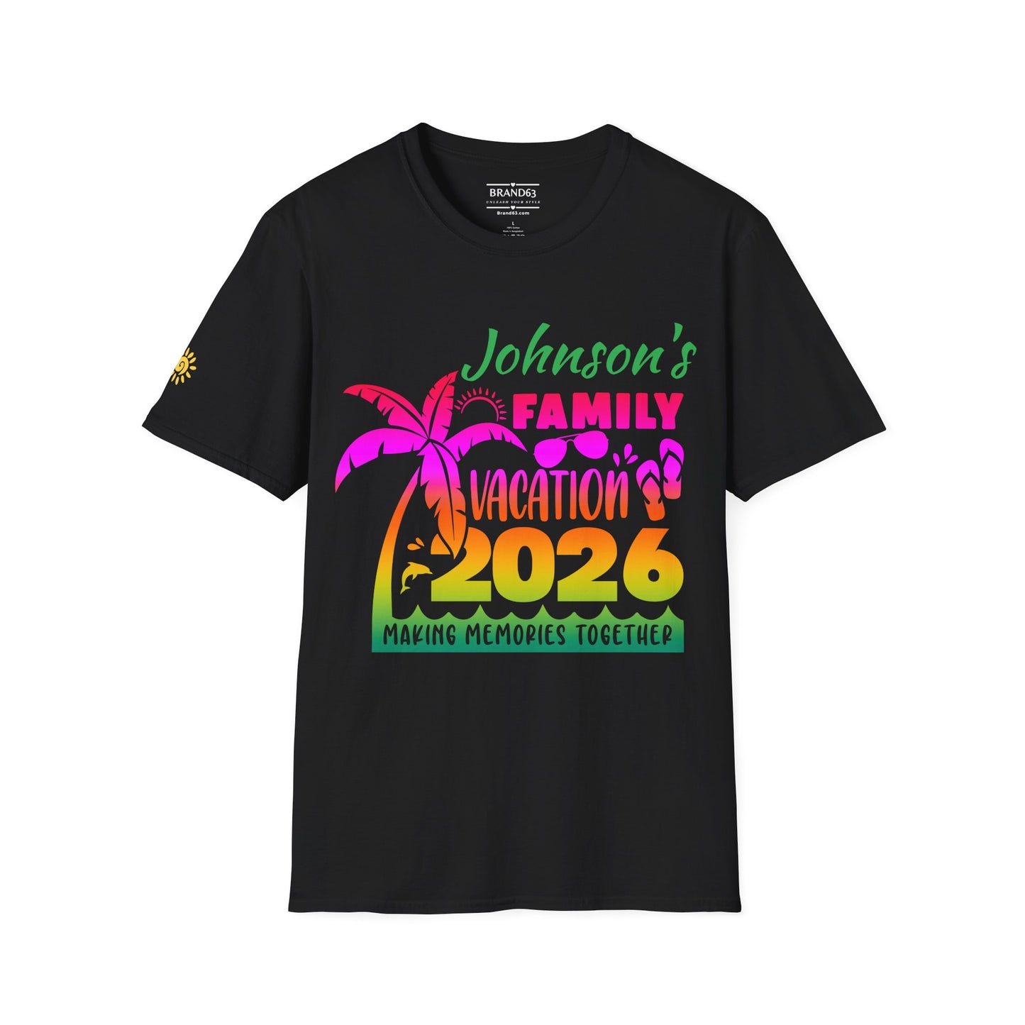Custom Personalized Family Vacation T-Shirt