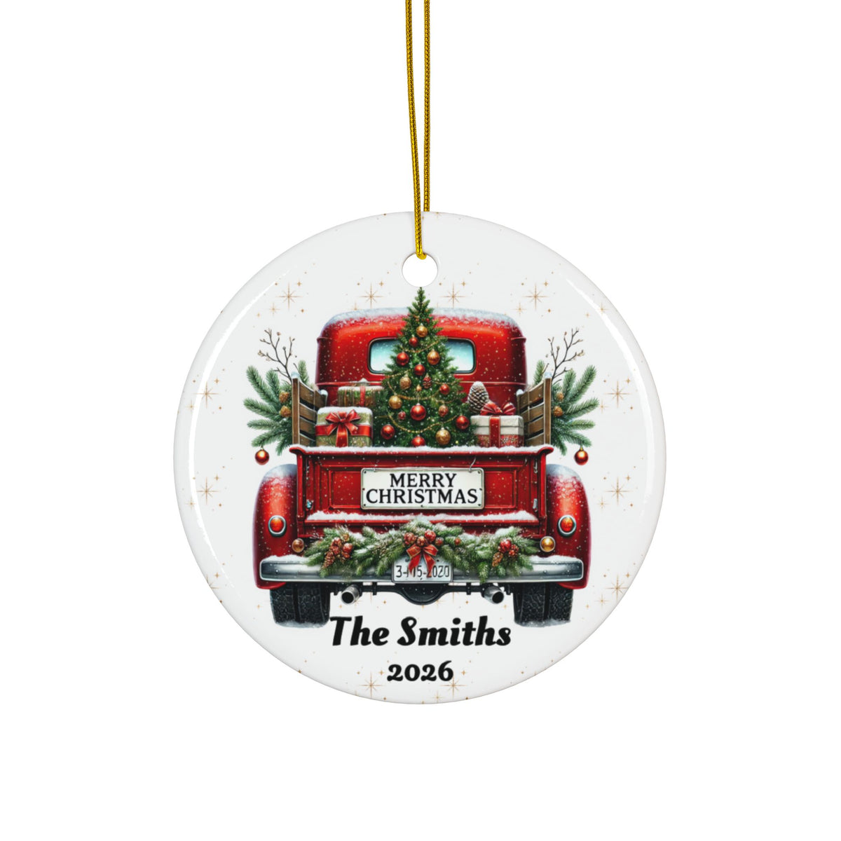 Personalized Old Fashion Christmas Ornament Set (5pcs, 10pcs)
