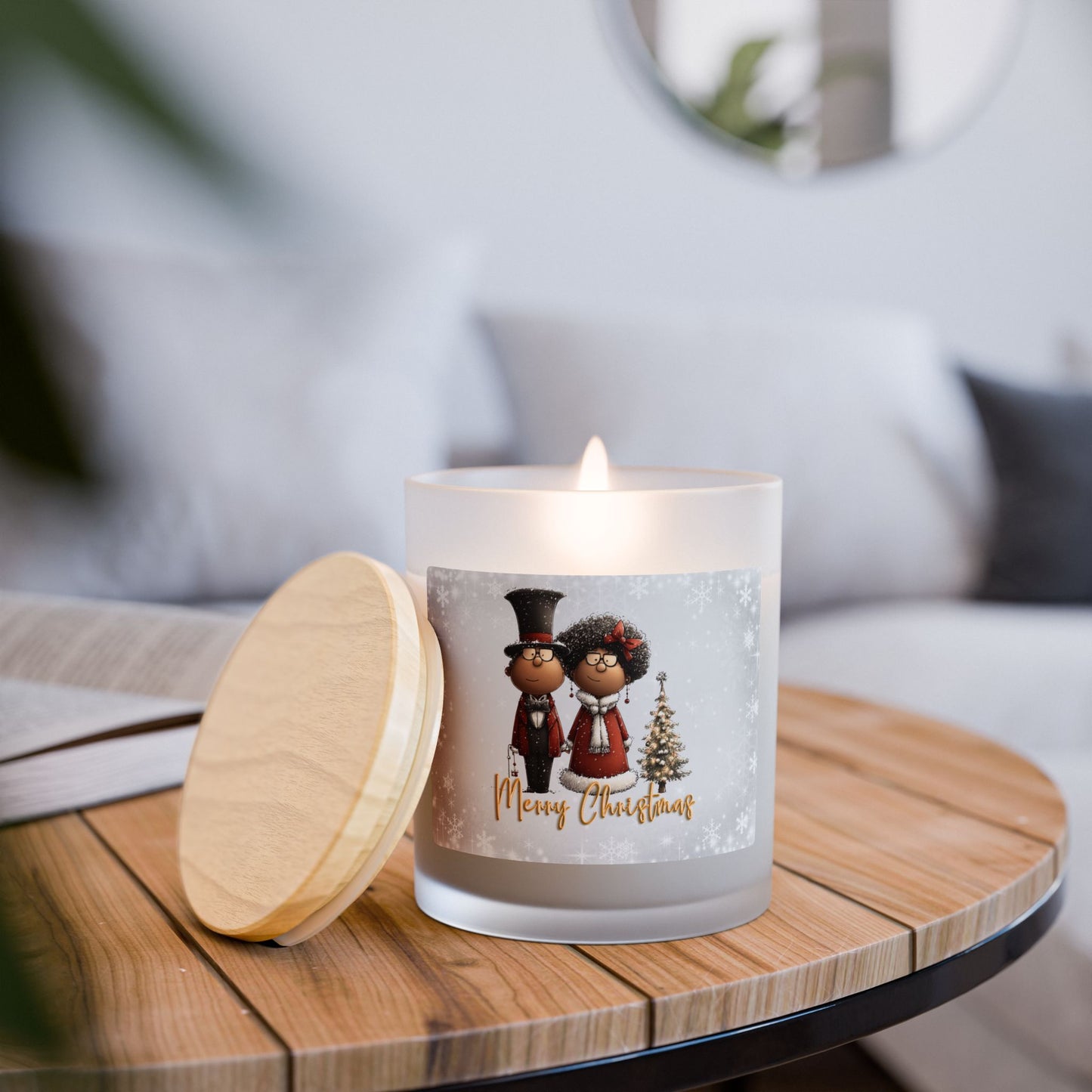 A Christmas Story, Frosted Glass Christmas Candle — 11oz, Brand63