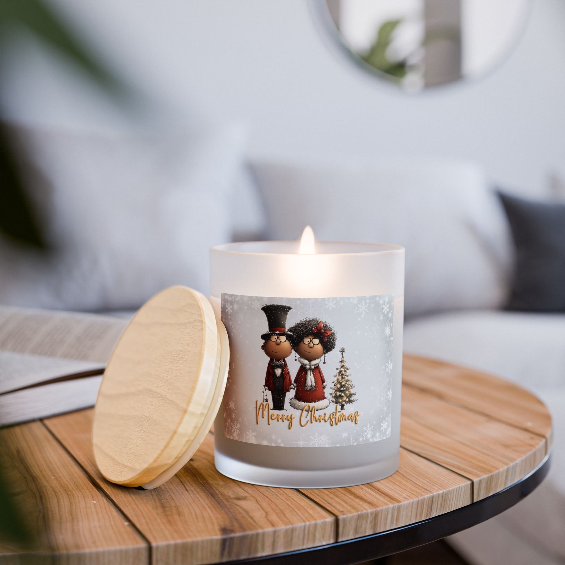 A Christmas Story, Frosted Glass Christmas Candle — 11oz, Brand63