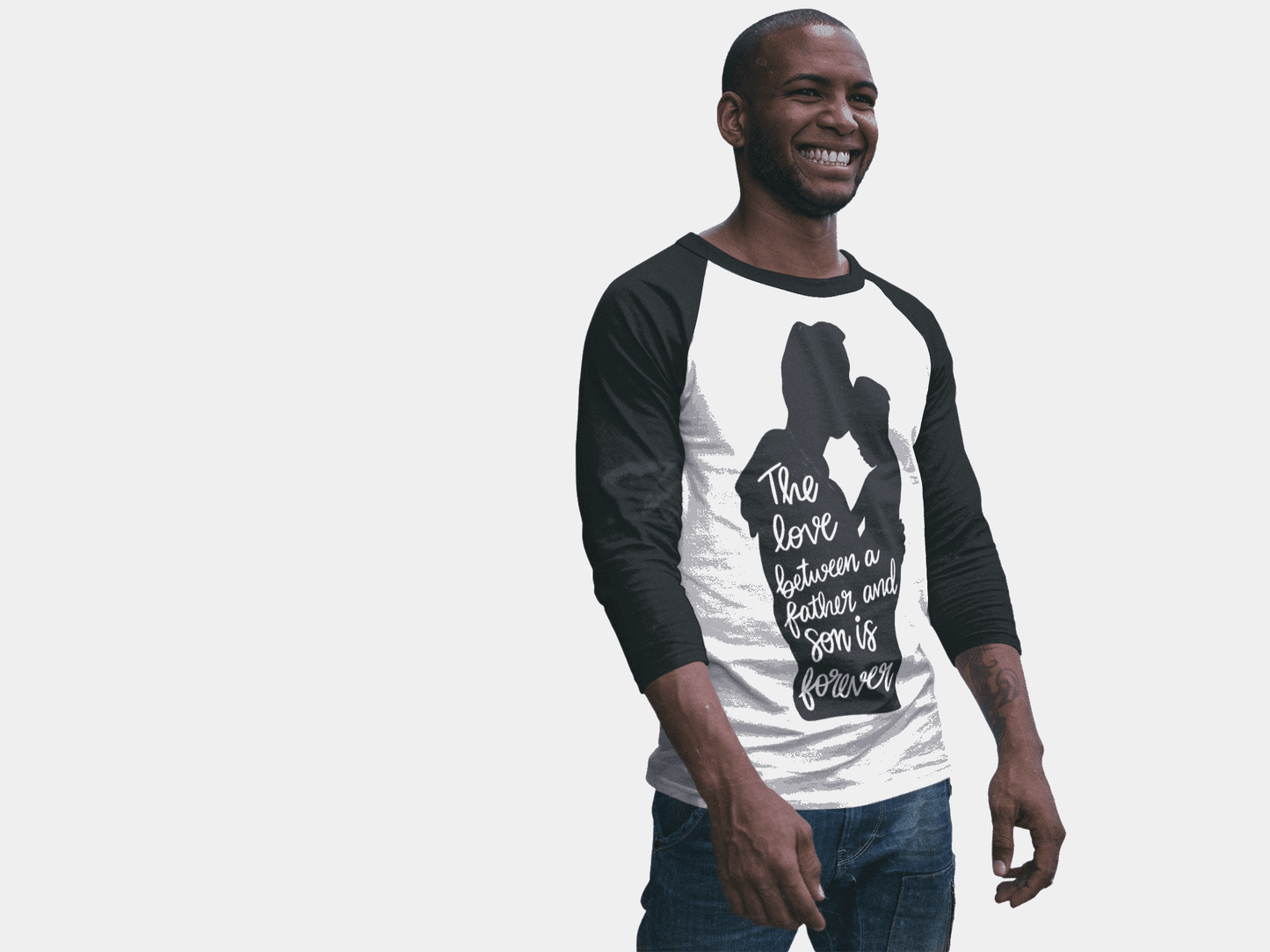 A Father's Love Men's Baseball Tee with 3/4 Sleeve | Best Deals & Free Shipping | Best Deals & Free Shipping | Best Deals & Free Shipping, Brand63