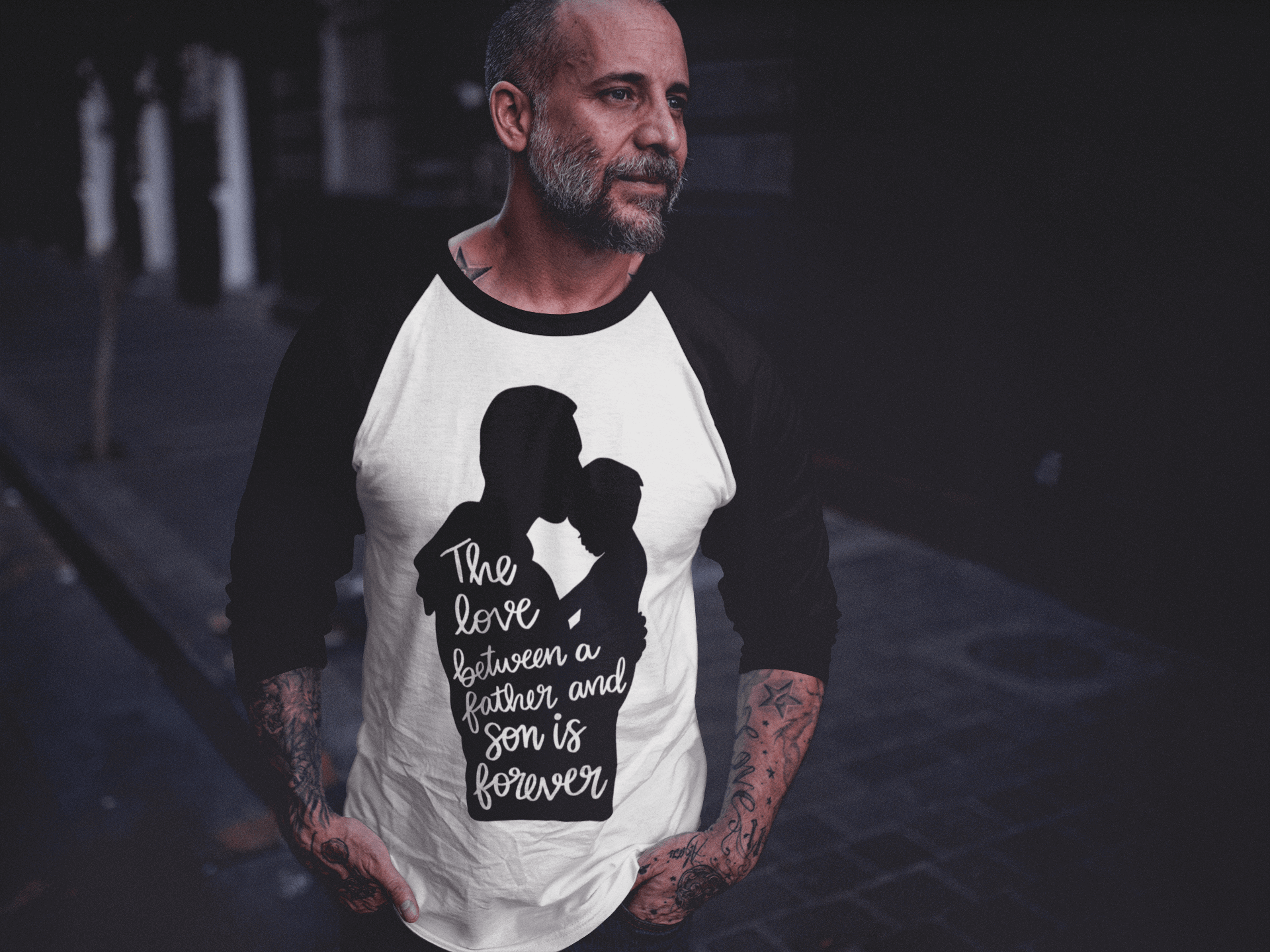 A Father's Love Men's Baseball Tee with 3/4 Sleeve | Best Deals & Free Shipping | Best Deals & Free Shipping | Best Deals & Free Shipping, Brand63