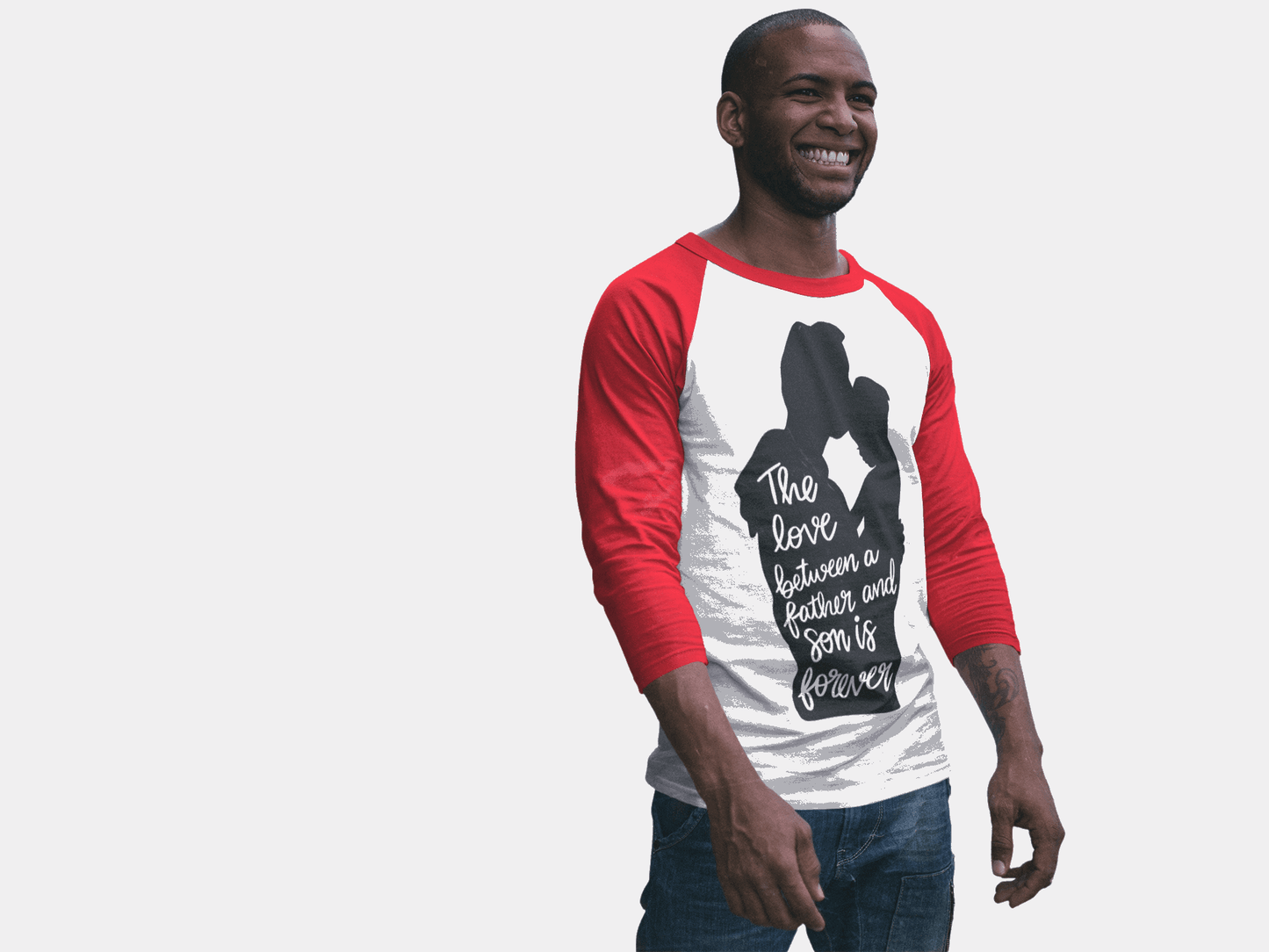 A Father's Love Men's Baseball Tee with 3/4 Sleeve | Best Deals & Free Shipping | Best Deals & Free Shipping | Best Deals & Free Shipping, Brand63