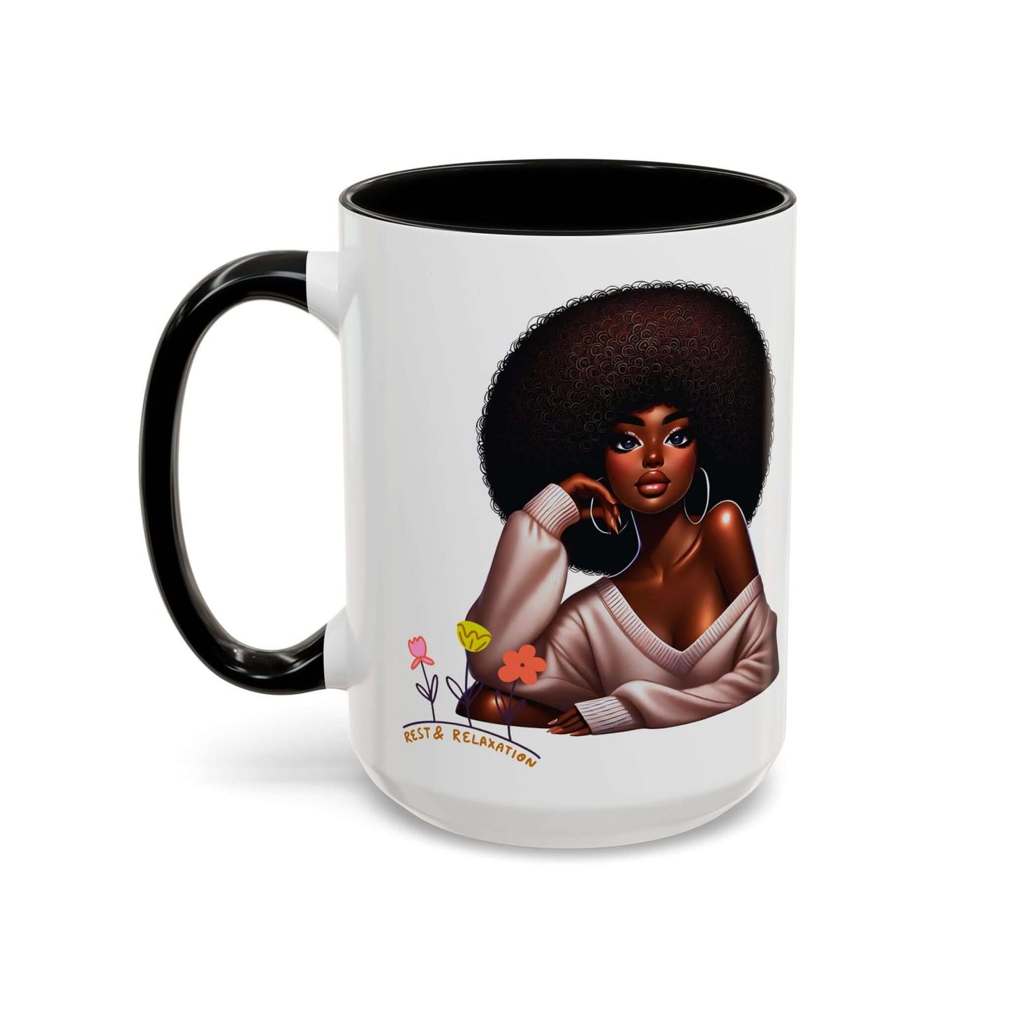 Afro-Chic Art Coffee Mug - 15oz, Brand63