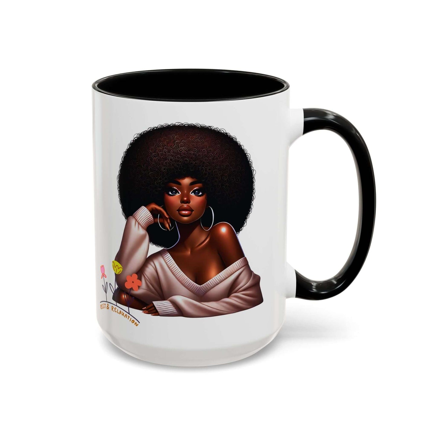 Afro-Chic Art Coffee Mug - 15oz, Brand63