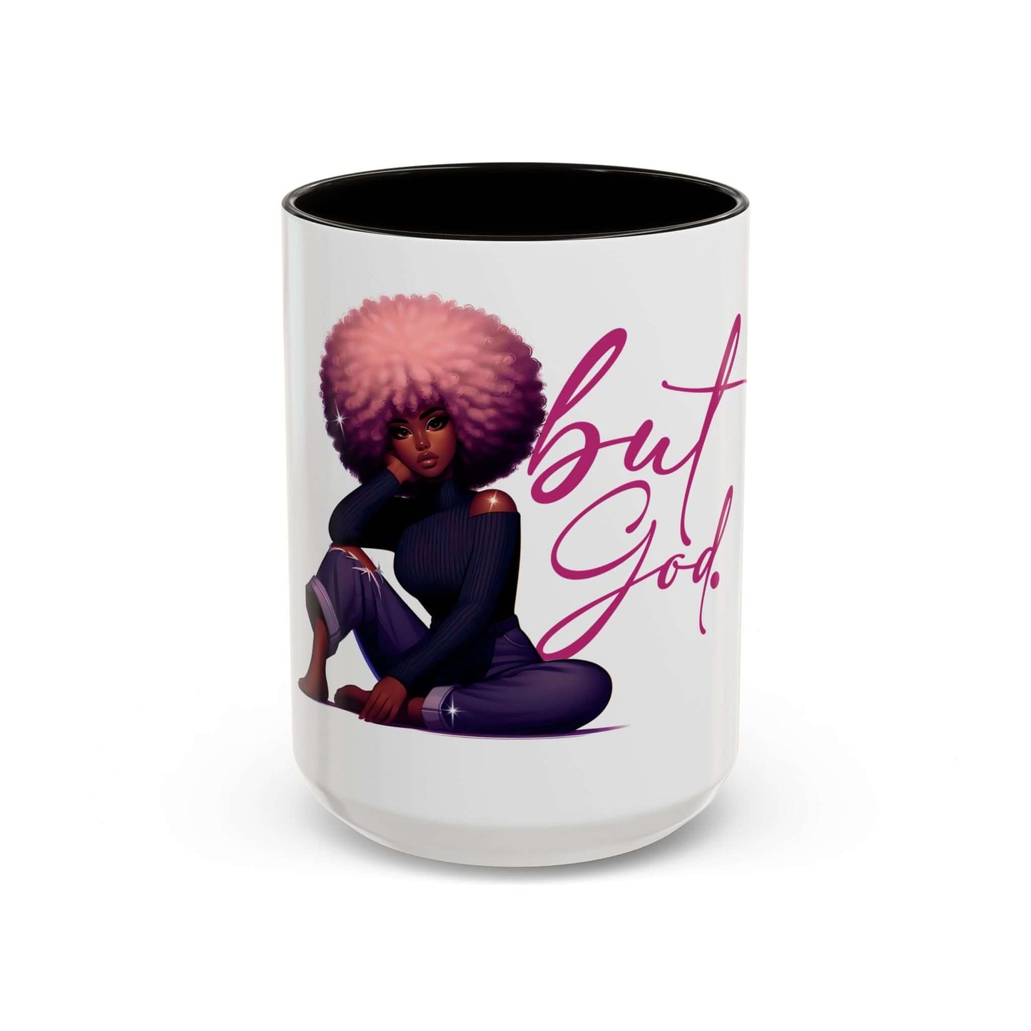 Afro-Chic "But God" Christian Affirmation Coffee Mug | Best Deals & Free Shipping | Best Deals & Free Shipping | Best Deals & Free Shipping, Brand63