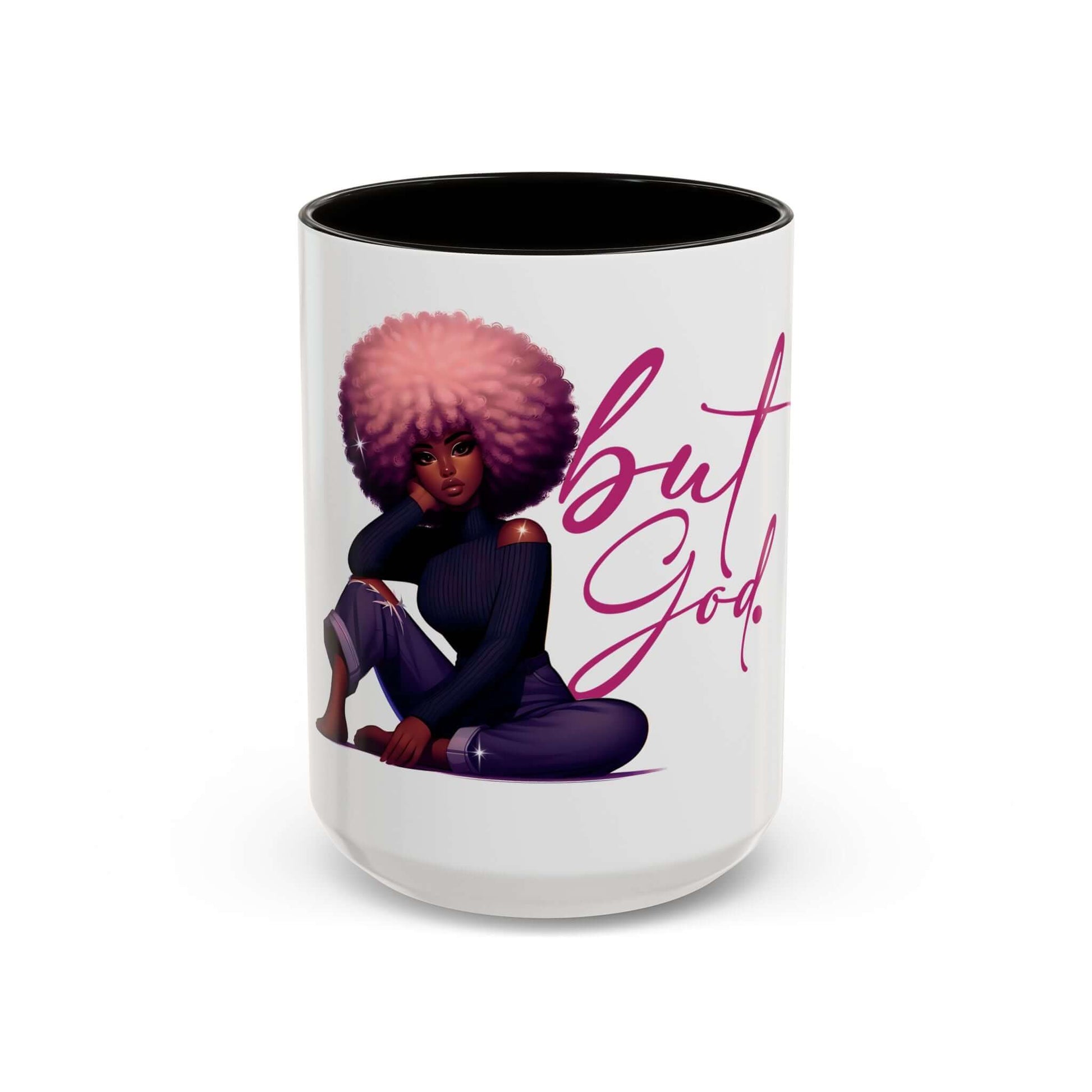 Afro-Chic "But God" Christian Affirmation Coffee Mug | Best Deals & Free Shipping | Best Deals & Free Shipping | Best Deals & Free Shipping, Brand63