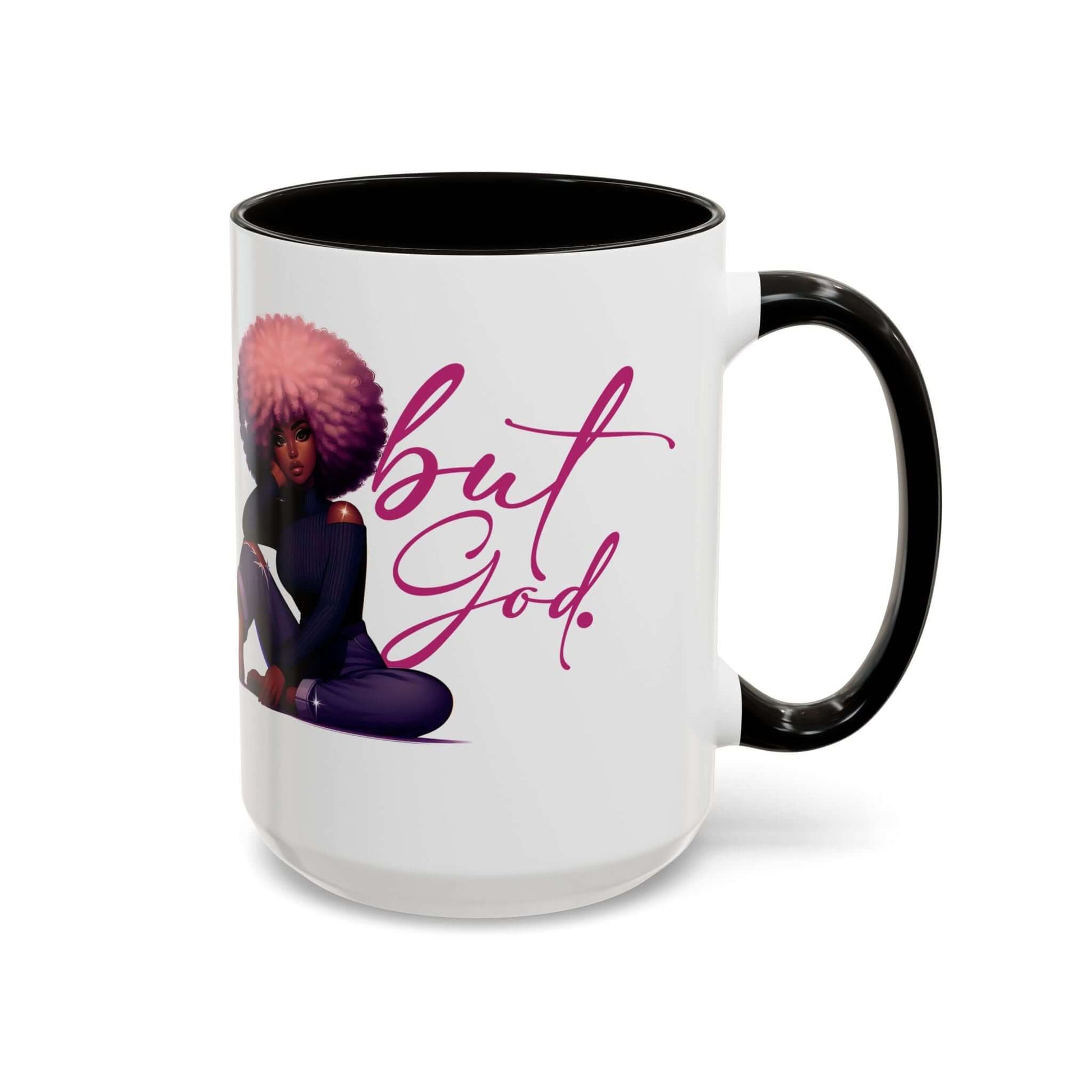 Afro-Chic "But God" Christian Affirmation Coffee Mug | Best Deals & Free Shipping | Best Deals & Free Shipping | Best Deals & Free Shipping, Brand63
