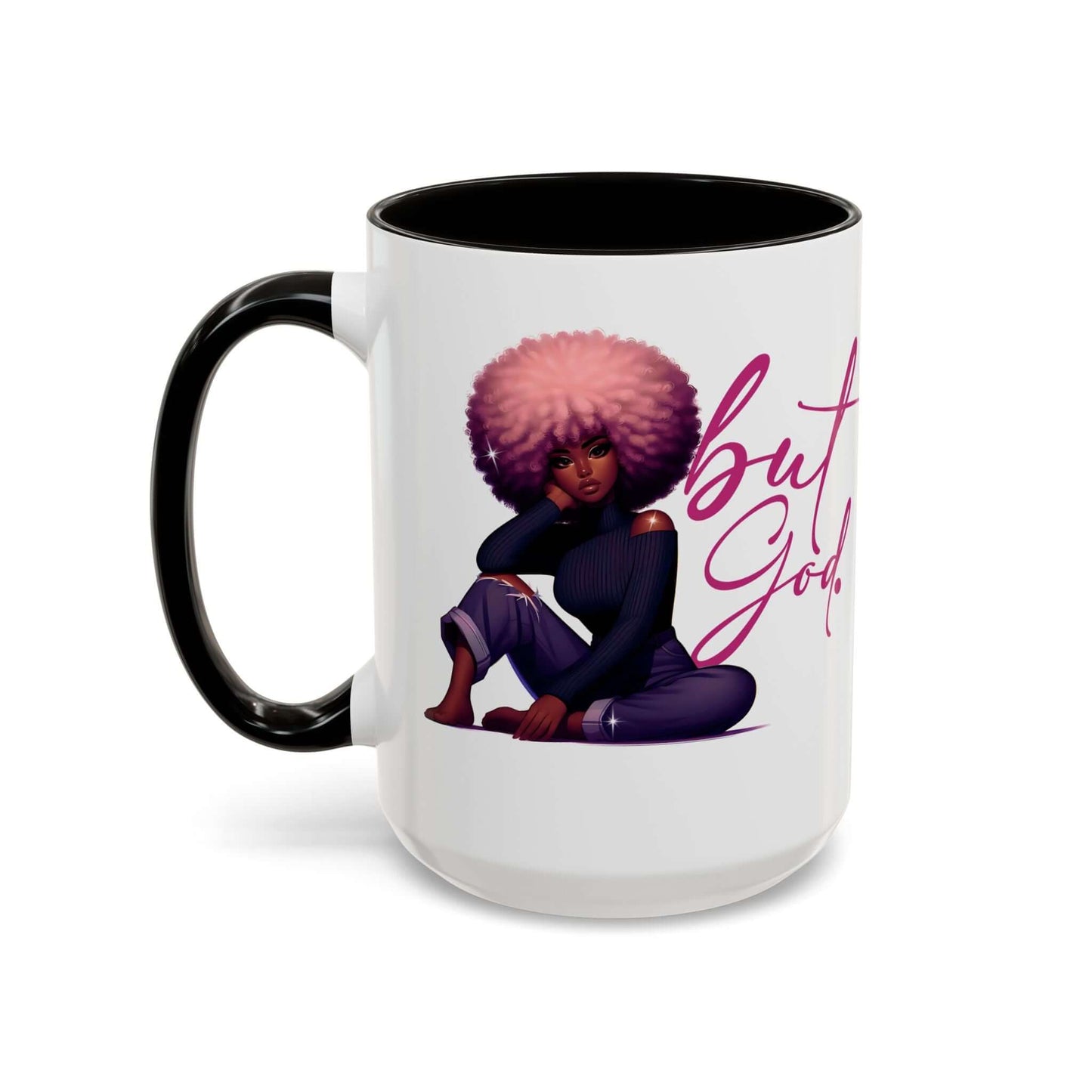 Afro-Chic "But God" Christian Affirmation Coffee Mug | Best Deals & Free Shipping | Best Deals & Free Shipping | Best Deals & Free Shipping, Brand63