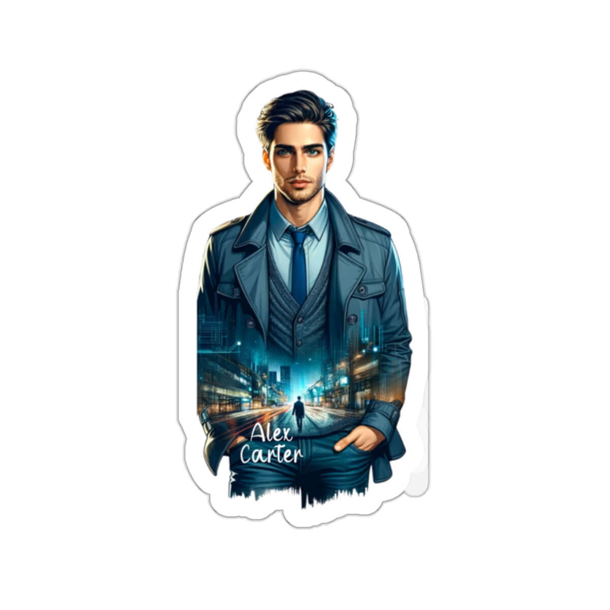 Alex Carter Kiss-Cut Stickers | Yumi & Alex's Love Story | Best Deals & Free Shipping | Best Deals & Free Shipping | Best Deals & Free Shipping, Brand63