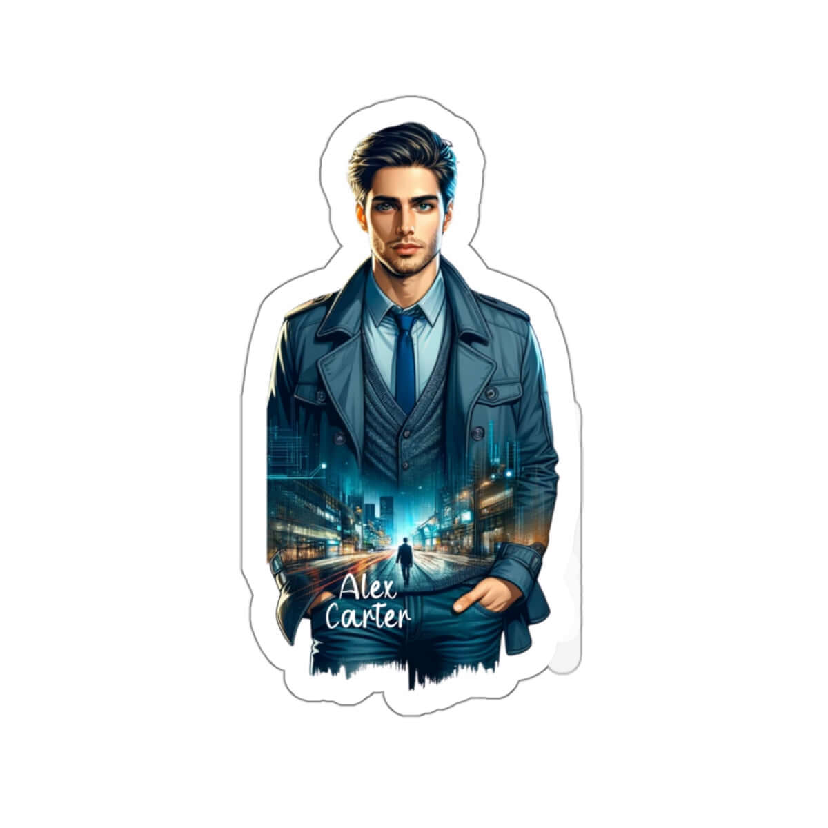 Alex Carter Kiss-Cut Stickers | Yumi & Alex's Love Story | Best Deals & Free Shipping | Best Deals & Free Shipping | Best Deals & Free Shipping, Brand63