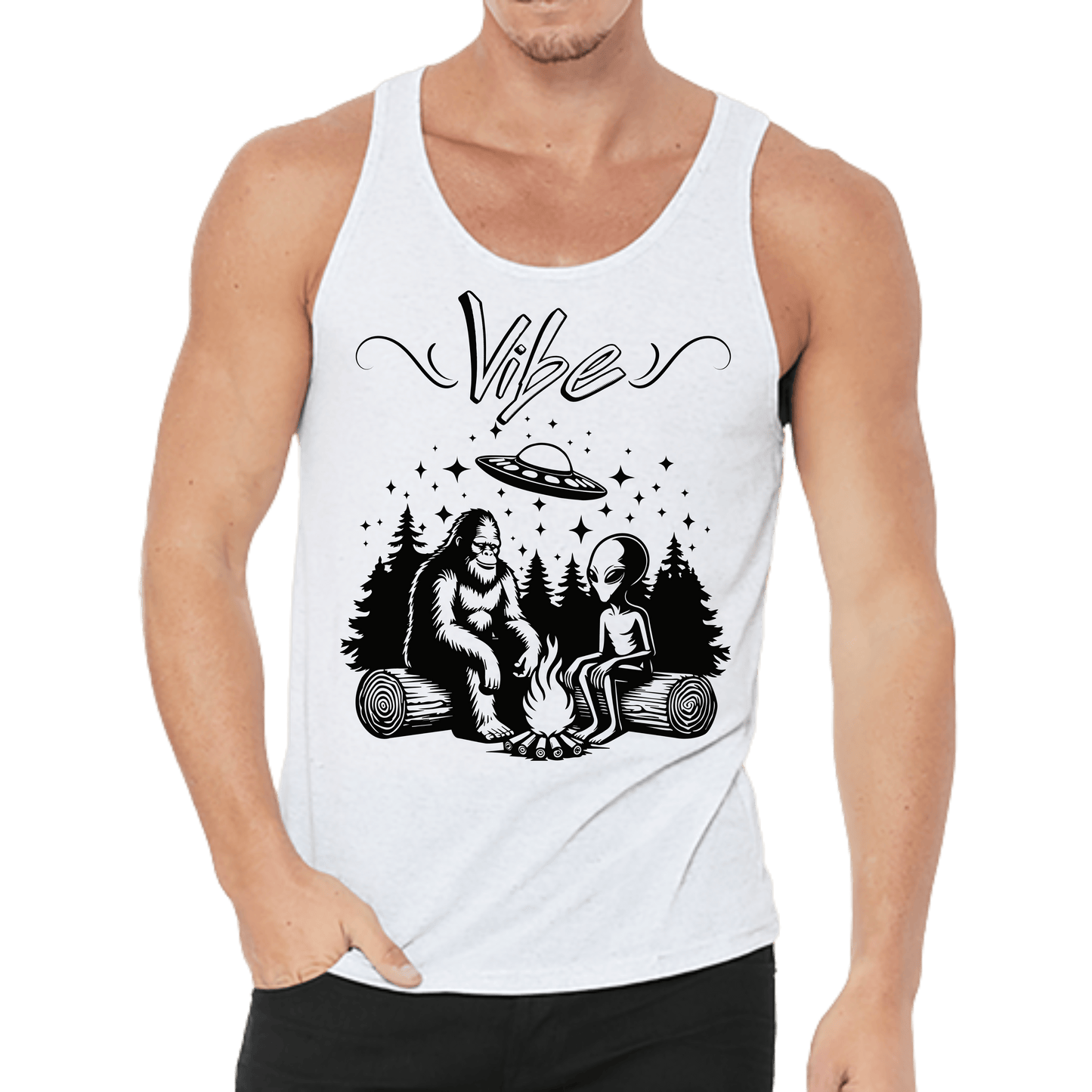 Alien & Bigfoot Vibe Tank Top, Brand63
