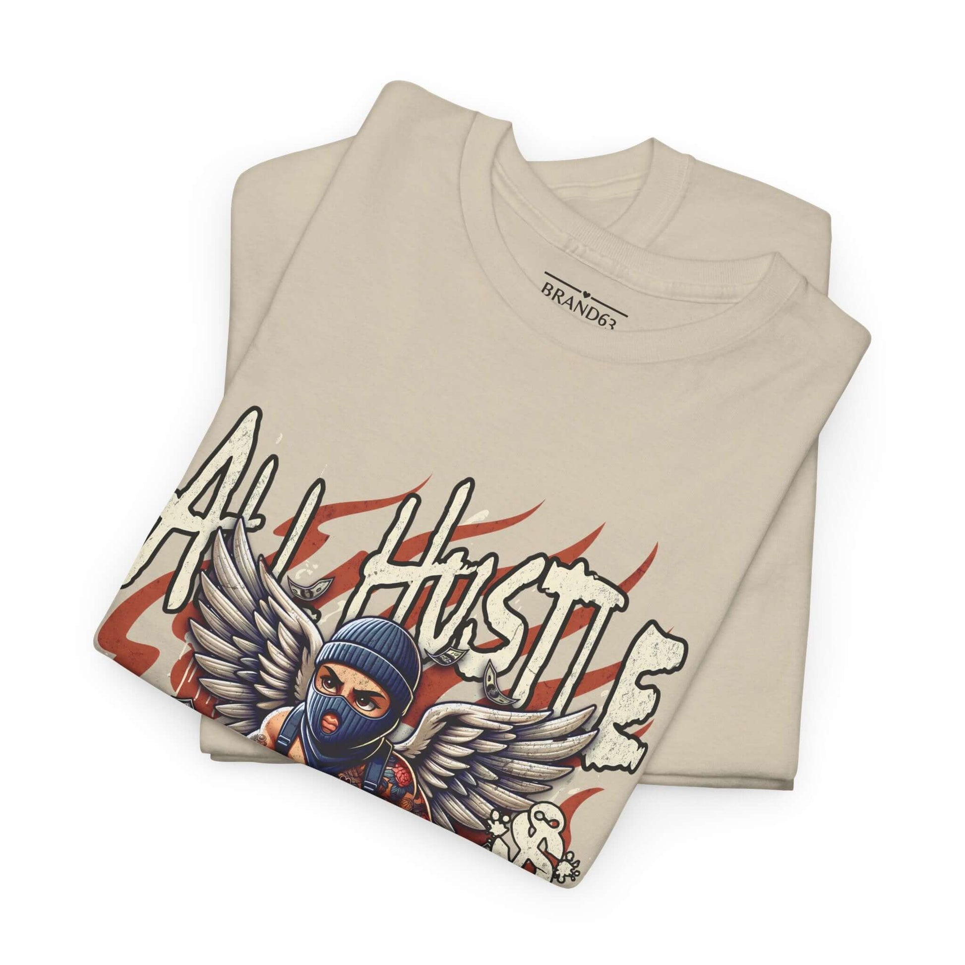 All Hustle No Luck Urban Streetwear Shirt, Brand63